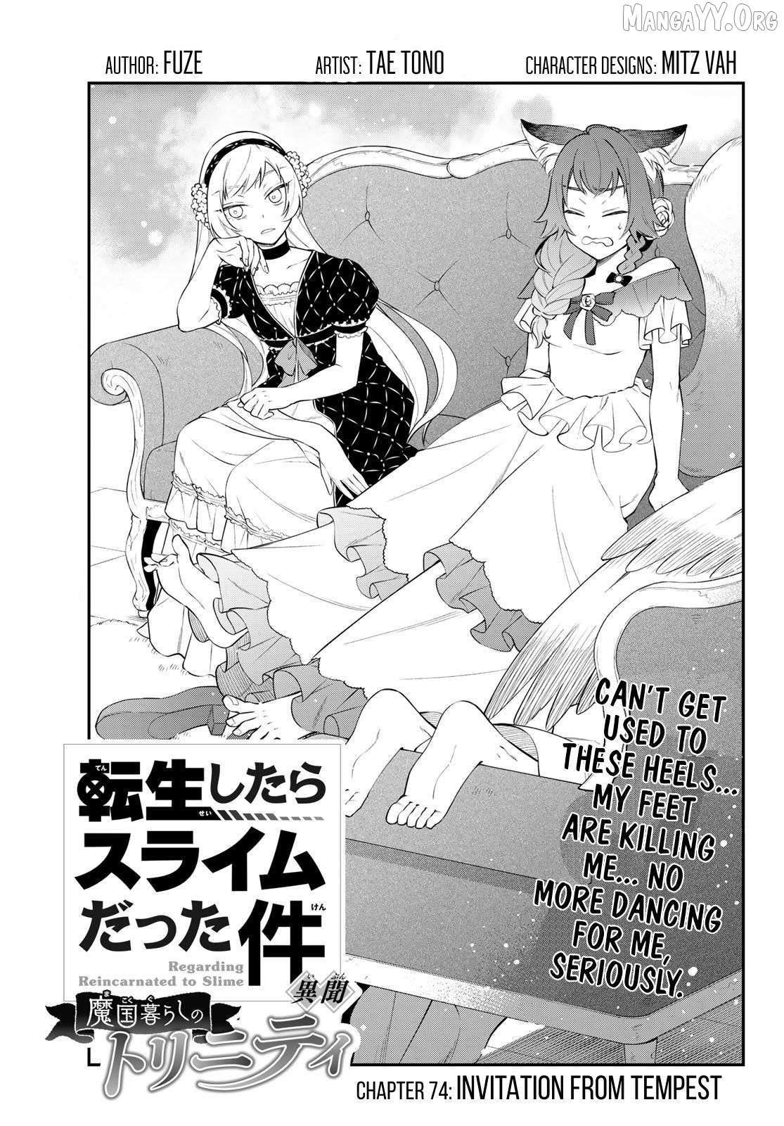 Tensei Shitara Slime Datta Ken Ibun ~Makoku Gurashi No Trinity~ Chapter 74 page 1 - 