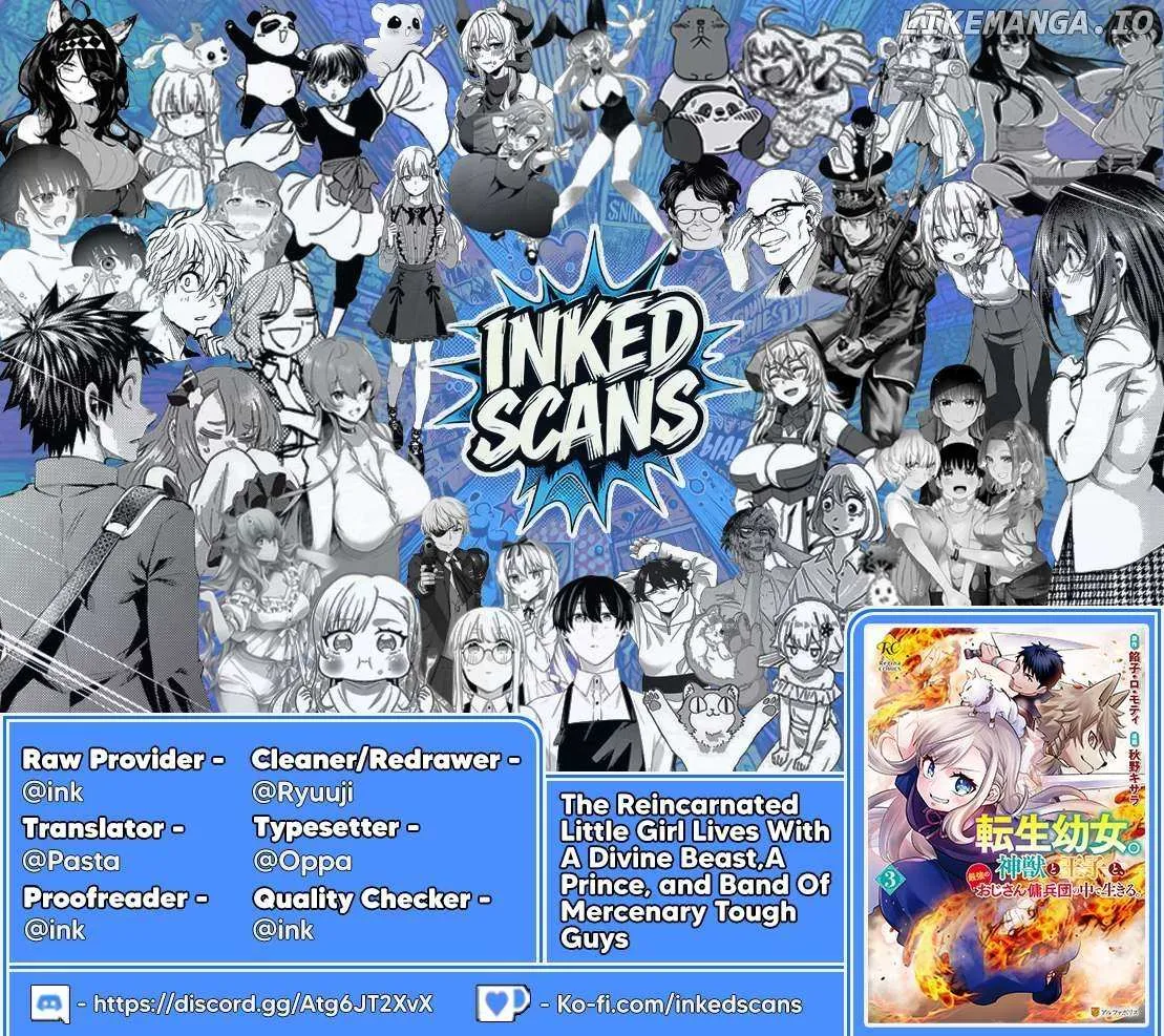 TENSEI YOUJO. KAMIKEMONO TO OUJI TO, SAIKYOU NO OJISAN YOUHEI-DAN NO NAKA DE IKIRU Chapter 22 page 57 - 
