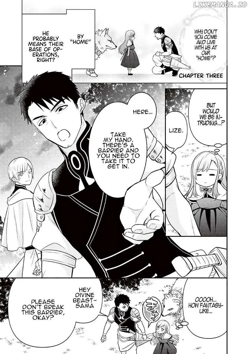 TENSEI YOUJO. KAMIKEMONO TO OUJI TO, SAIKYOU NO OJISAN YOUHEI-DAN NO NAKA DE IKIRU Chapter 3 page 1 - 