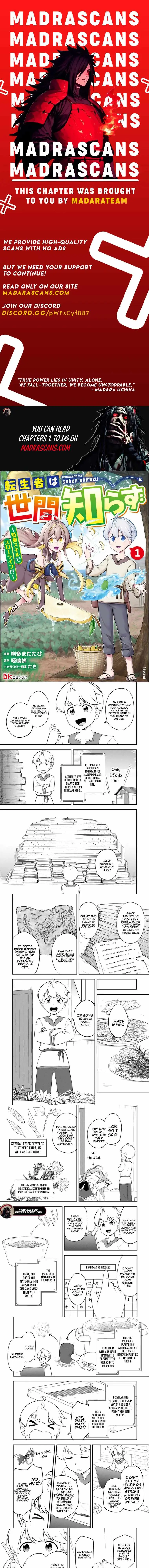 TENSEISHA WA SEKEN SHIRAZU TOKUTEN SKILL DE SLOW LIFE!? COMIC-BAN Chapter 10 page 1 - 