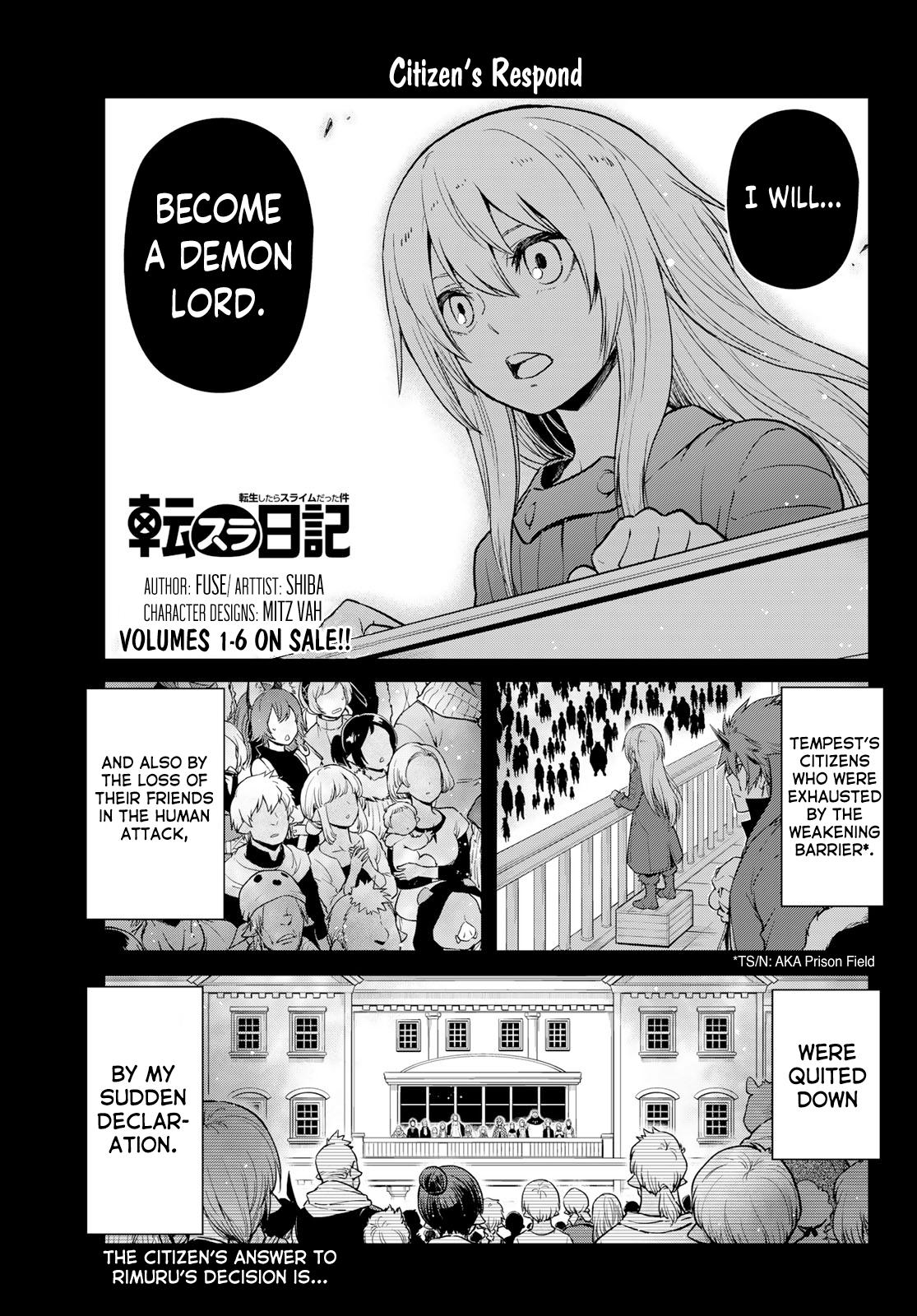 Tensura Nikki Tensei Shitara Slime Datta Ken Chapter 58 page 1 - 