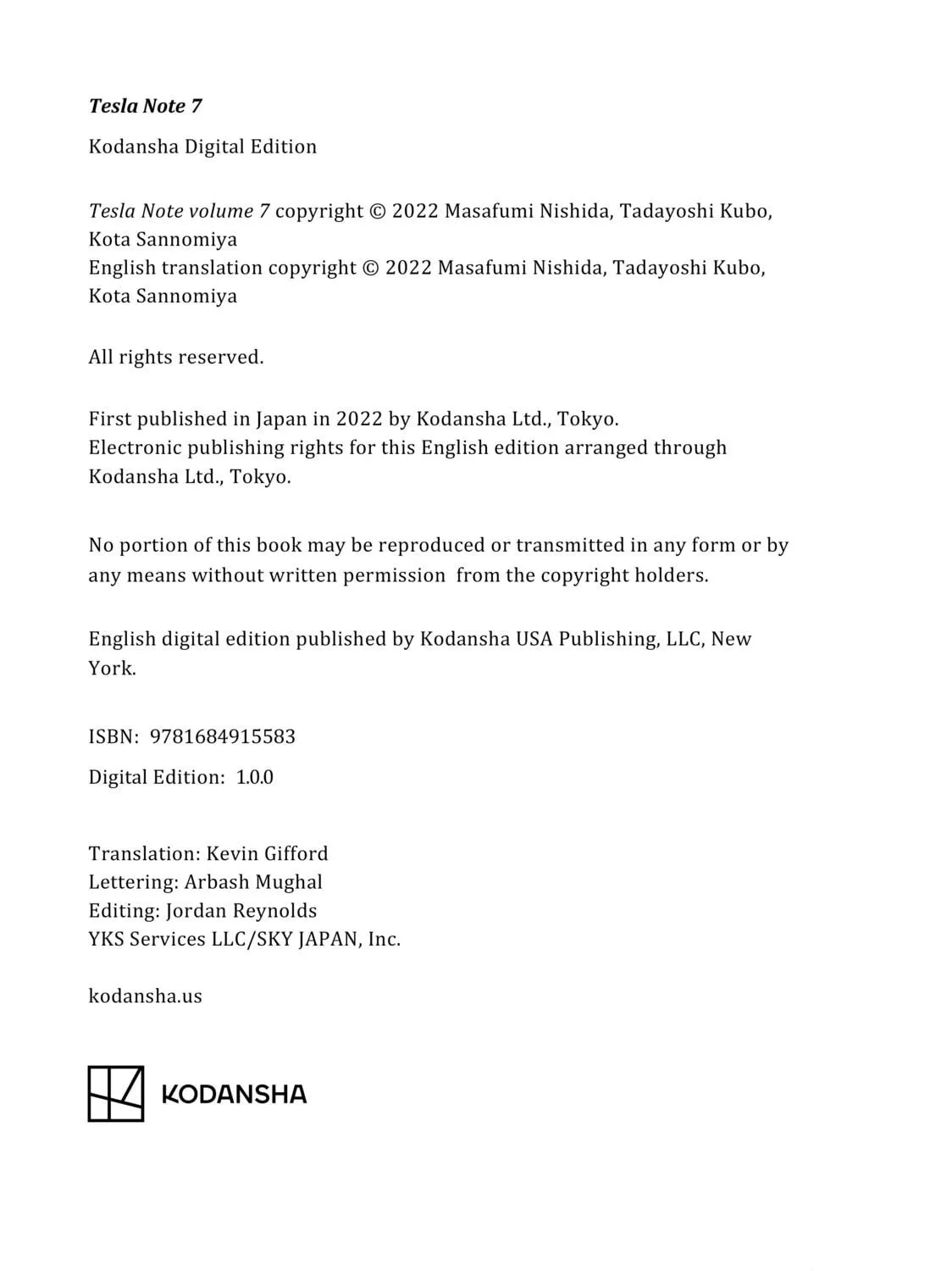 Tesla Note Chapter 58 page 71 - 