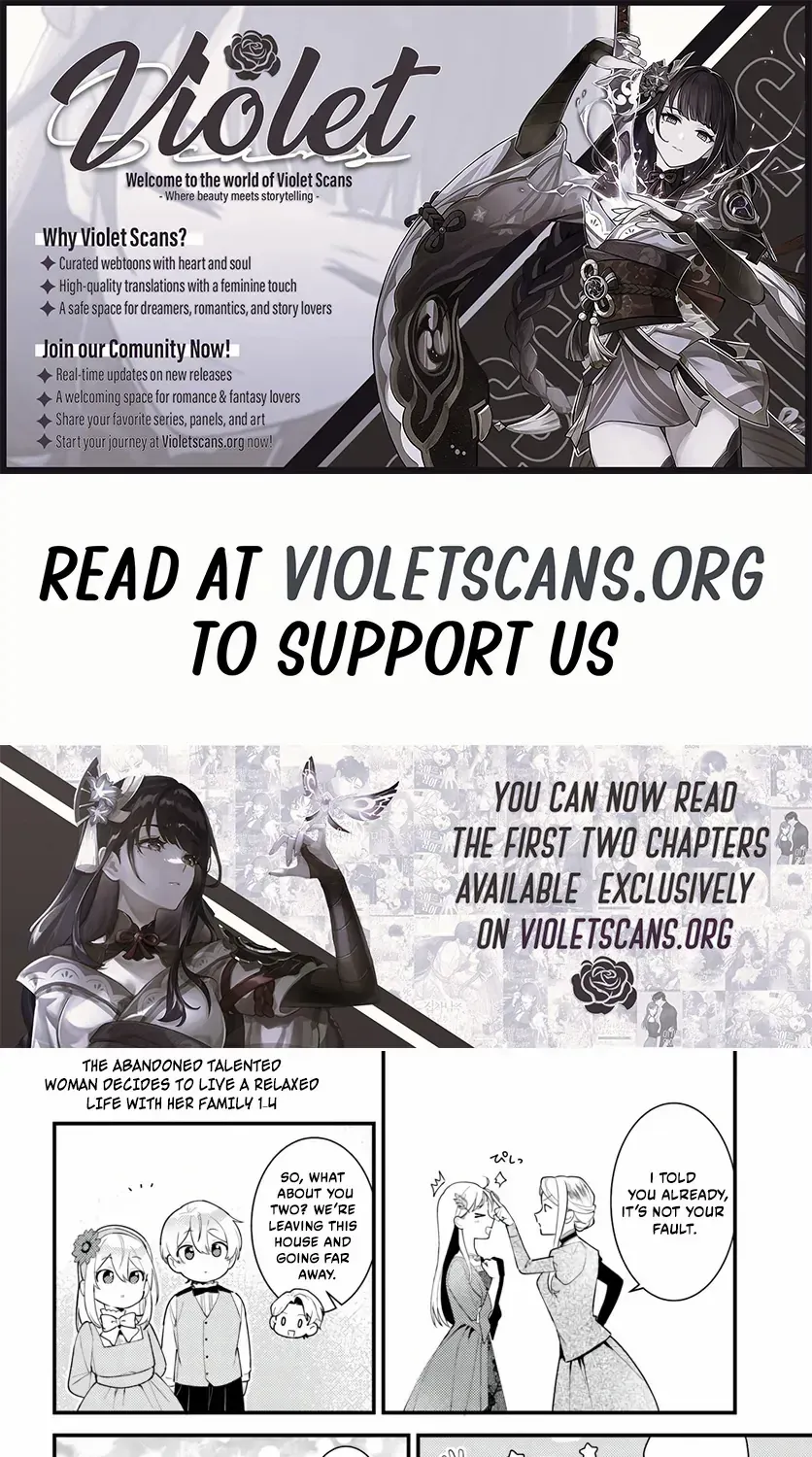 The Abandoned Talented Woman Decides to Live a Relaxed Life with Her Family Chapter 1.4 page 2 - 