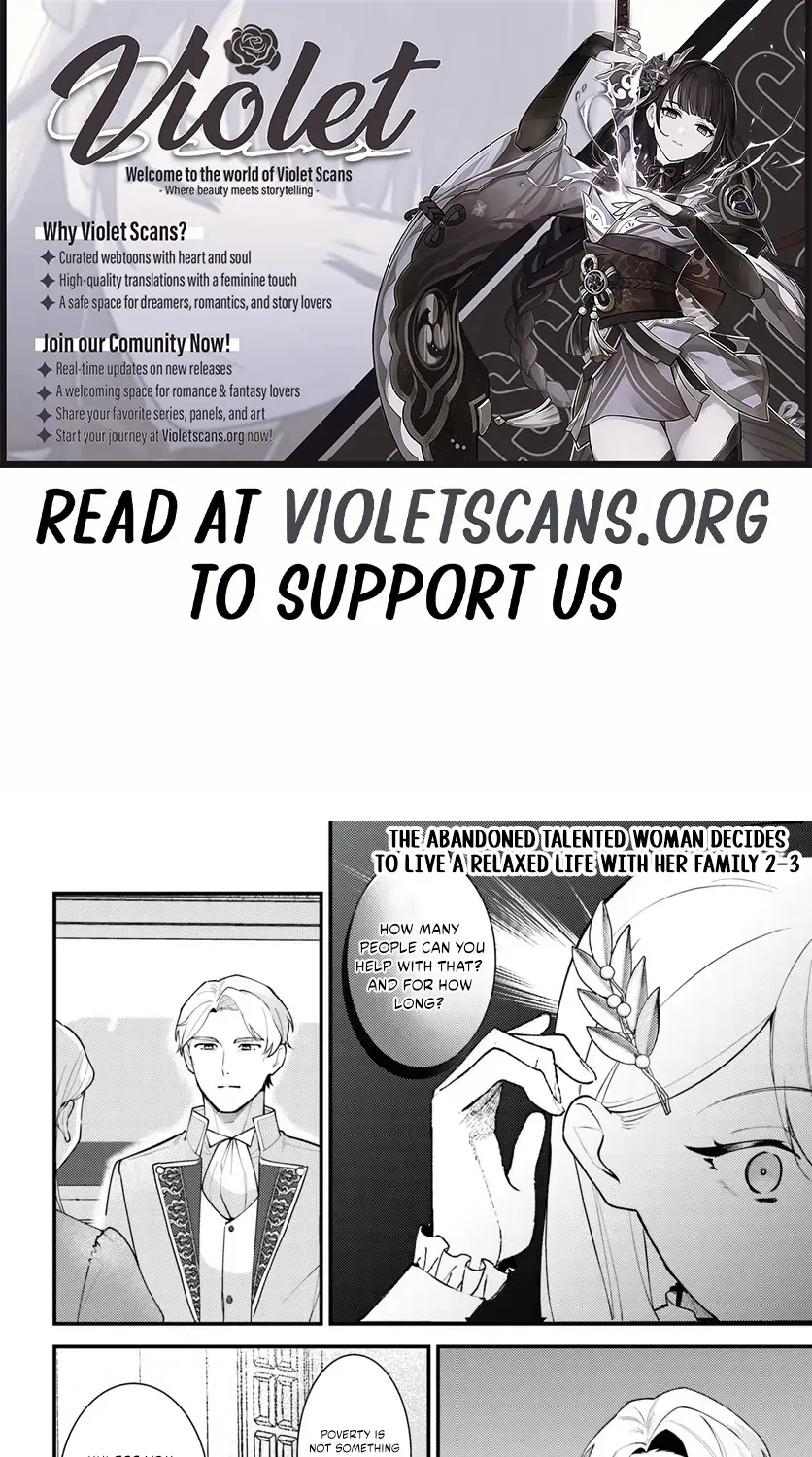 The Abandoned Talented Woman Decides to Live a Relaxed Life with Her Family Chapter 2.4 page 2 - 