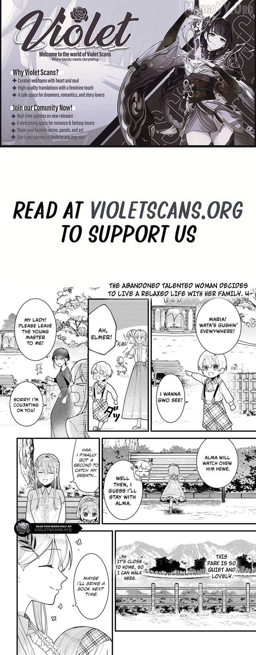 The Abandoned Talented Woman Decides to Live a Relaxed Life with Her Family Chapter 4.2 page 2 - 