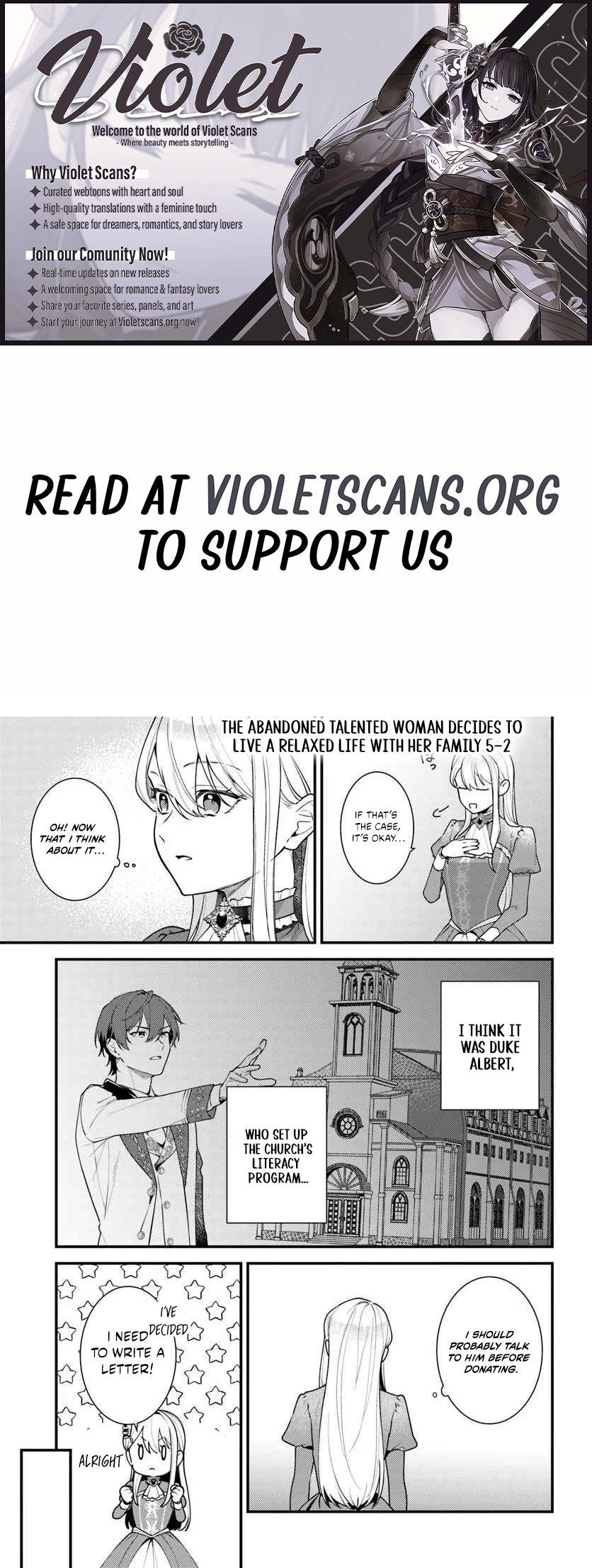 The Abandoned Talented Woman Decides to Live a Relaxed Life with Her Family Chapter 5.2 page 1 - 