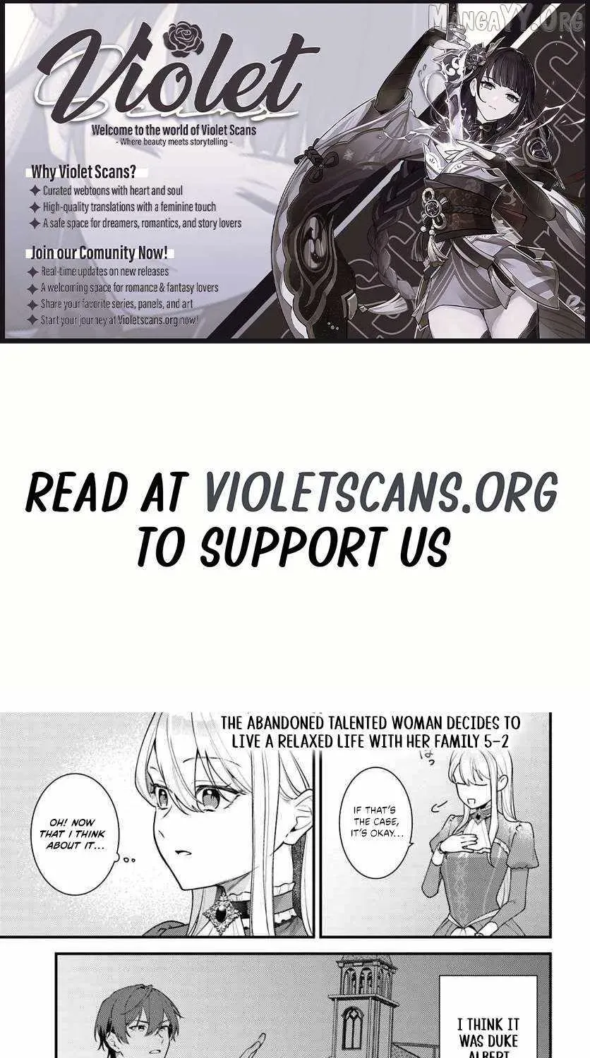 The Abandoned Talented Woman Decides to Live a Relaxed Life with Her Family Chapter 5 page 1 - 