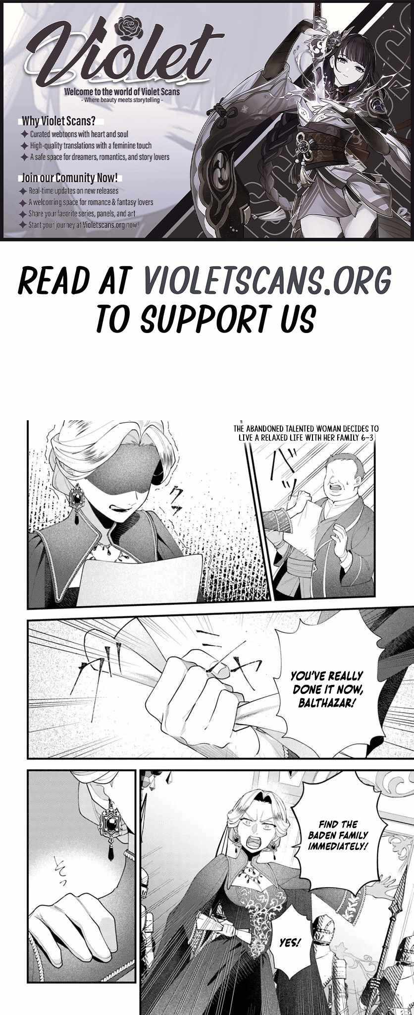 The Abandoned Talented Woman Decides to Live a Relaxed Life with Her Family Chapter 6.2 page 1 - 