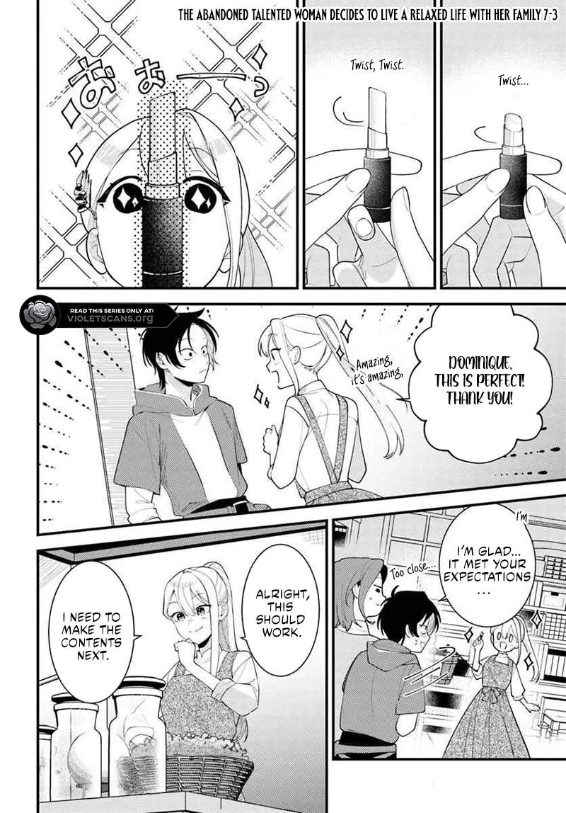 The Abandoned Talented Woman Decides to Live a Relaxed Life with Her Family Chapter 7.2 page 2 - 