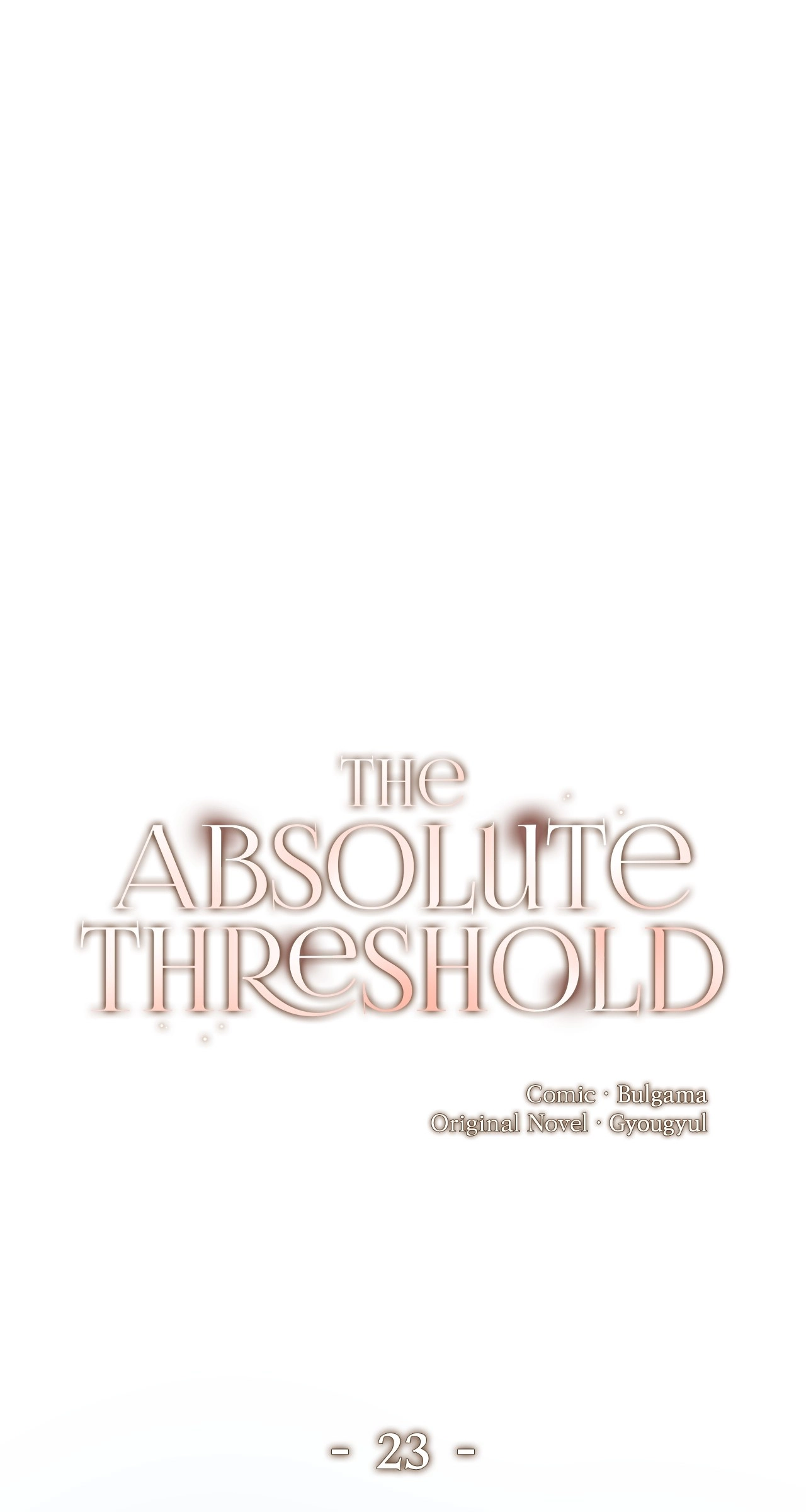 The Absolute Threshold Chapter 23.1 page 1 - 