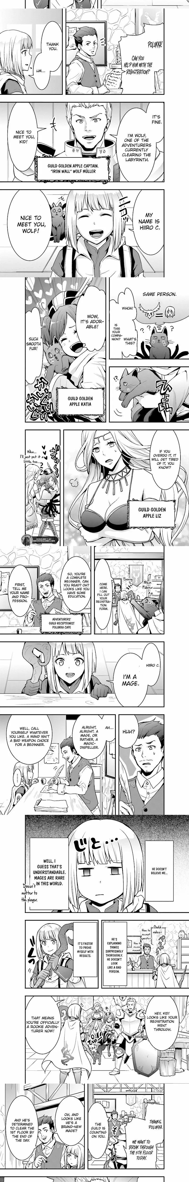The Adventurer, Care Handling. -The Identity Is the Strongest Magician in Another World Who Governs Invincible Servants- Chapter 2 page 4 - 