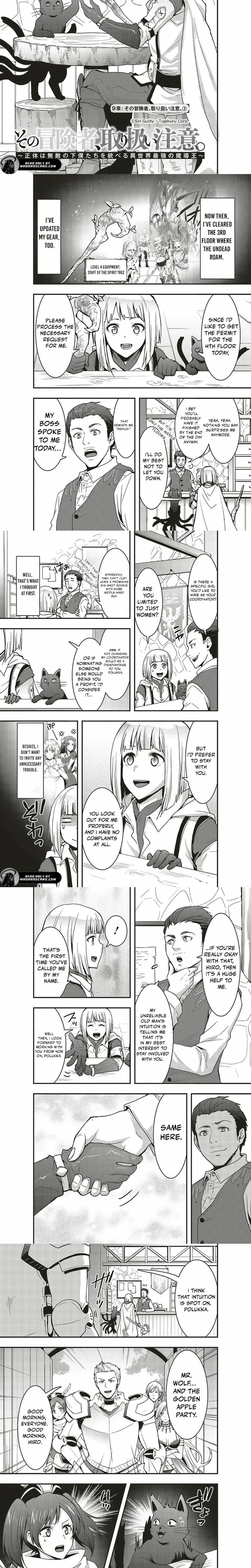The Adventurer, Care Handling. -The Identity Is the Strongest Magician in Another World Who Governs Invincible Servants- Chapter 9 page 2 - 