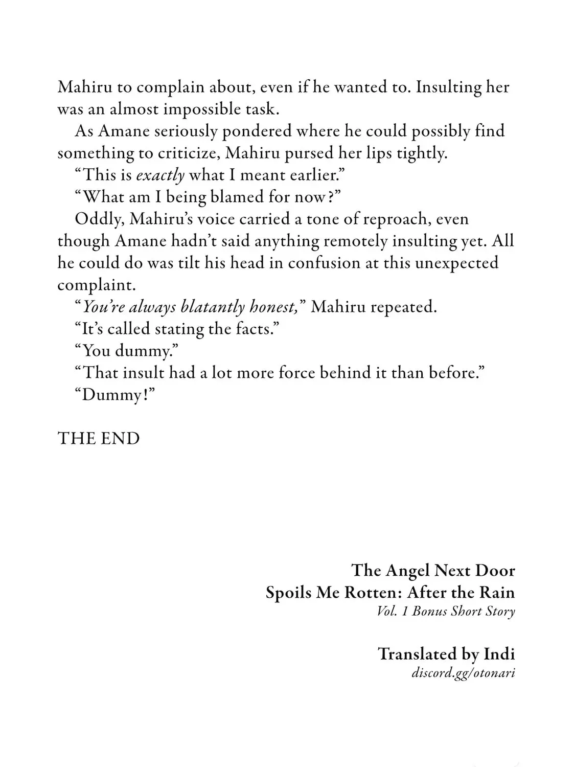 The Angel Next Door Spoils Me Rotten: After the Rain Chapter 1.1 page 30 - 
