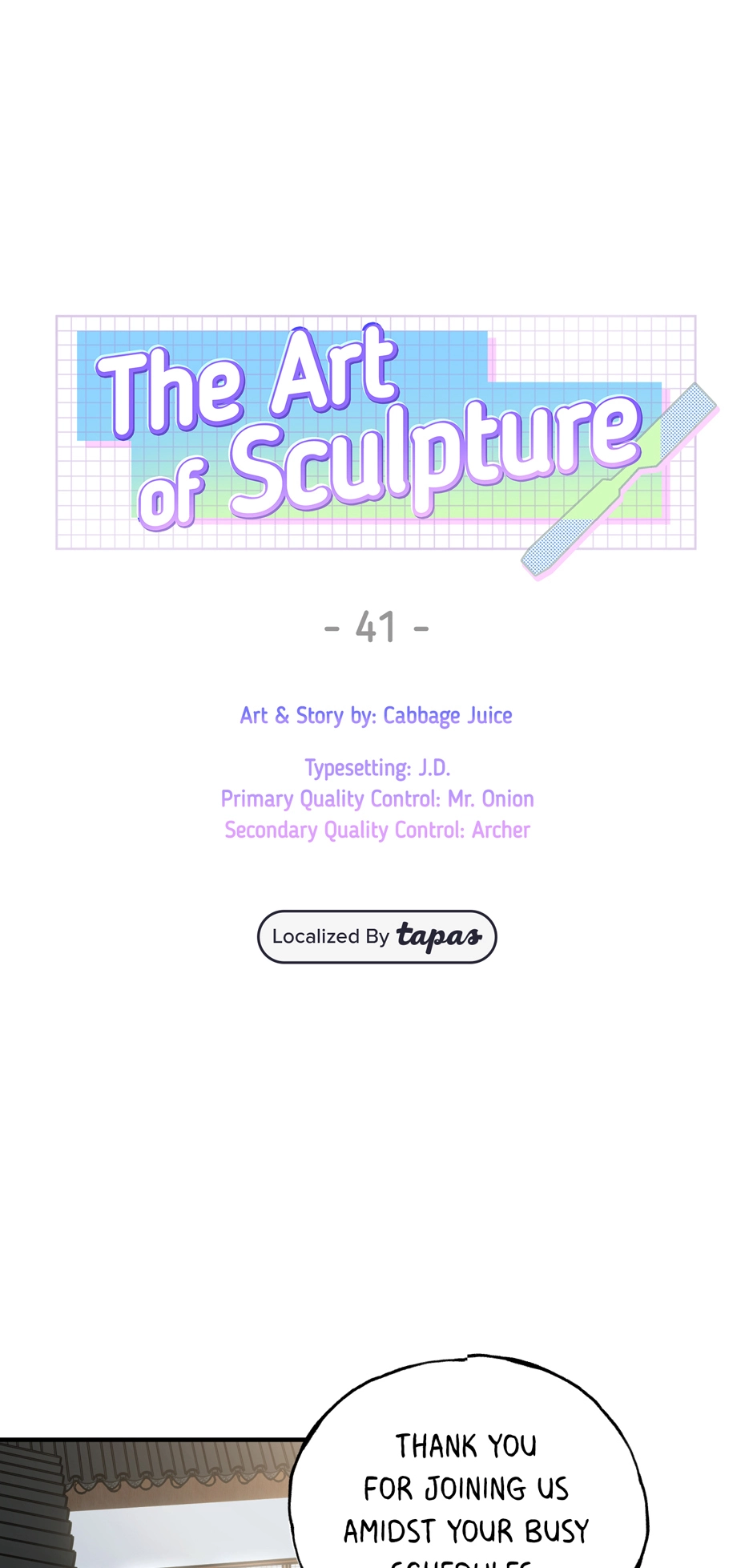The Art of Sculpture Chapter 41 page 1 - 