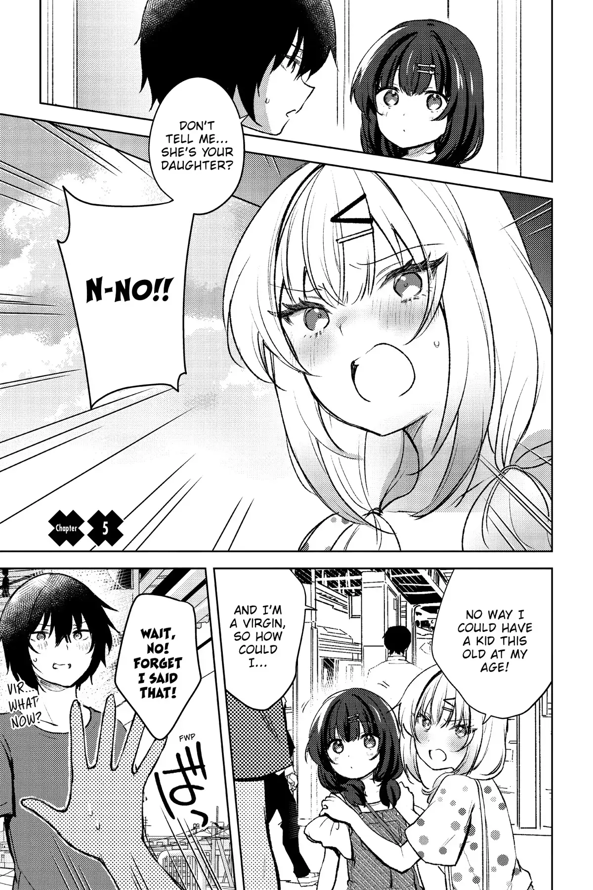 The Babe at My Back Has Her Eye on Me. I’m Done For. Chapter 5 page 1 - 