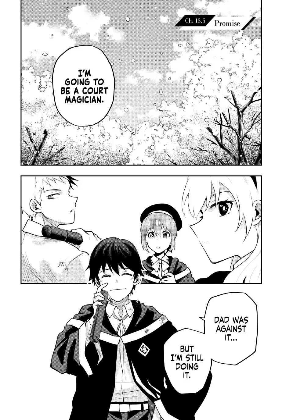 The Banished Court Magician Aims to Become the Strongest Chapter 15.5 page 1 - 