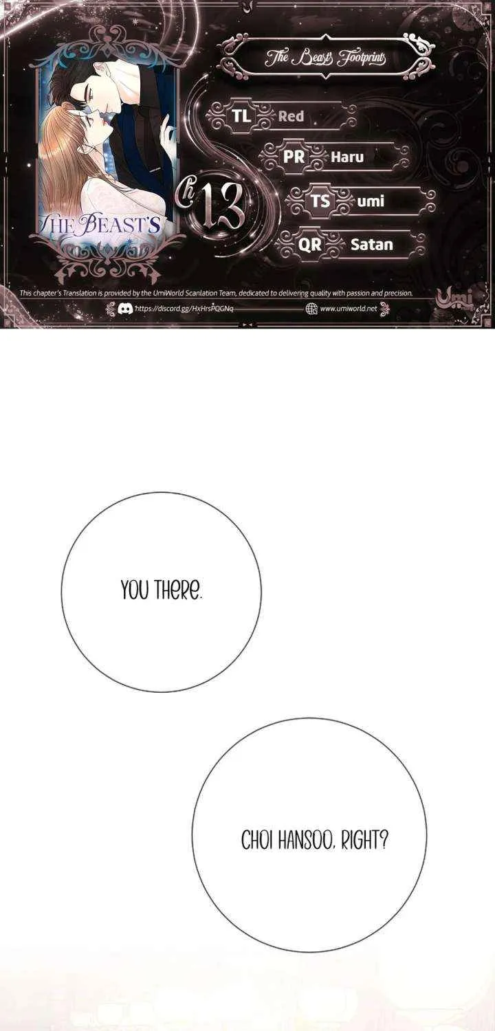 The Beast’s Footprints Chapter 13 page 1 - 
