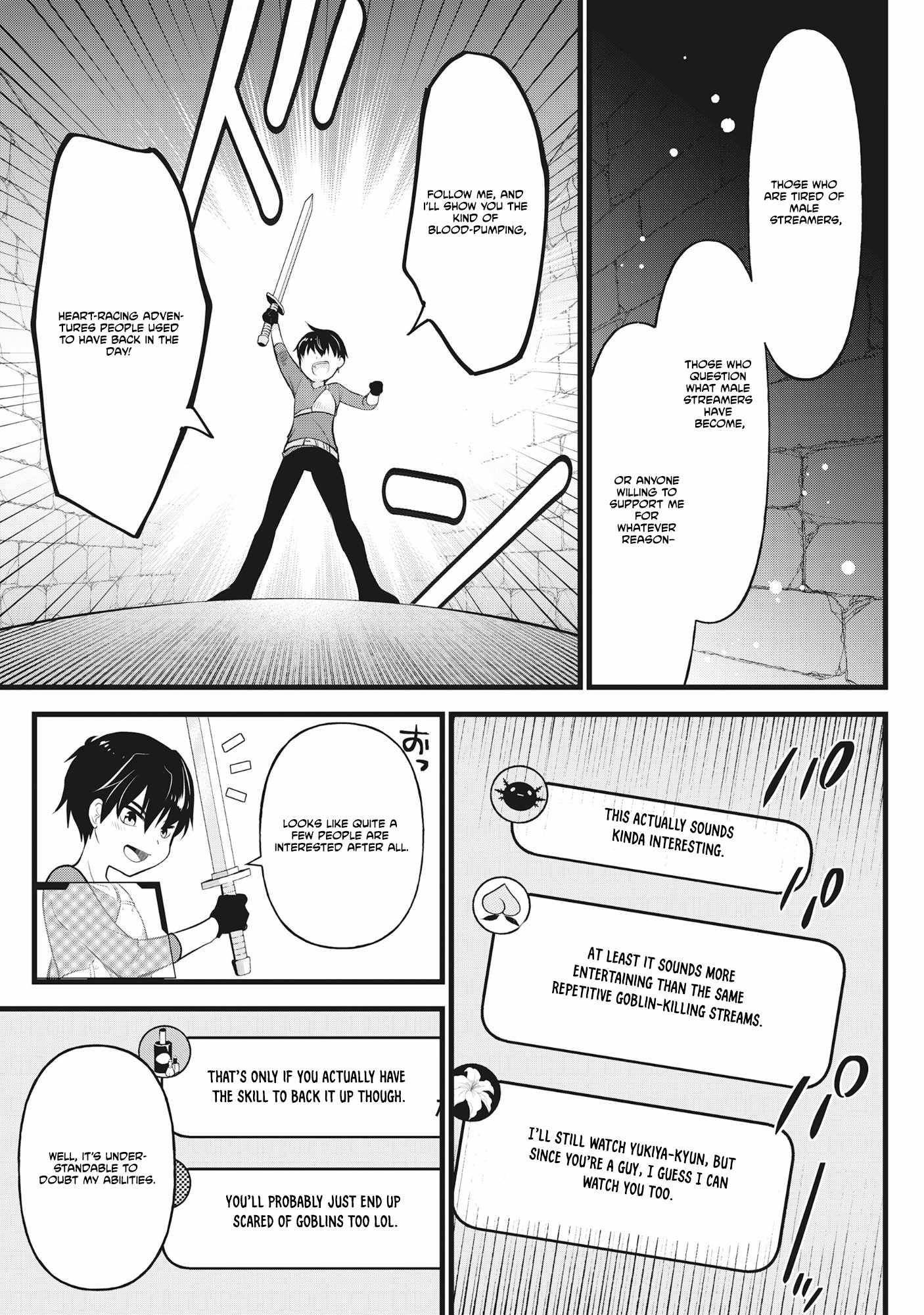 The Belly-Punching Dungeon Streamer: Why I Fight Even in a World with a 1:100 Male-to-Female Ratio Chapter 1 page 25 - 