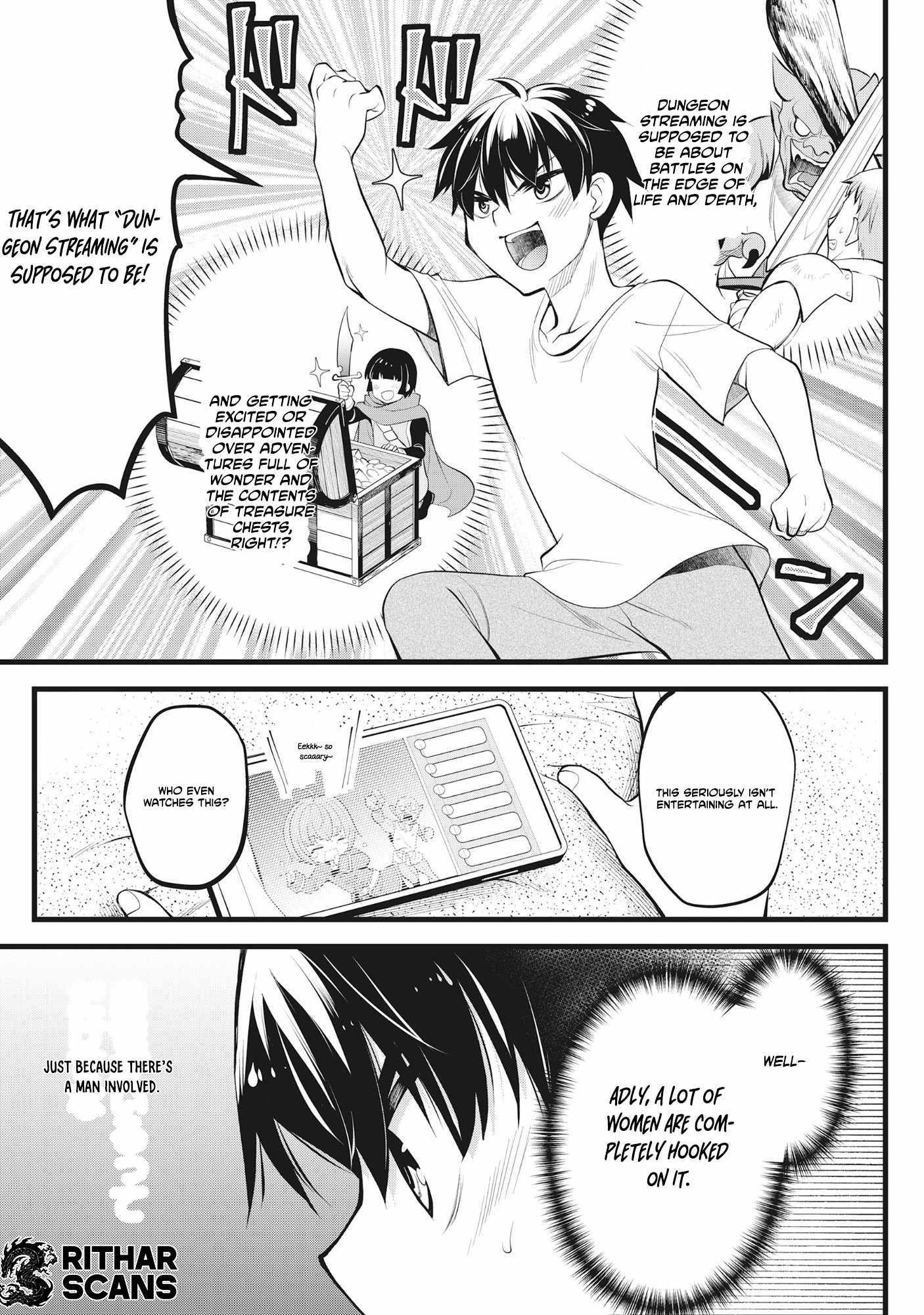 The Belly-Punching Dungeon Streamer: Why I Fight Even in a World with a 1:100 Male-to-Female Ratio Chapter 1 page 4 - 