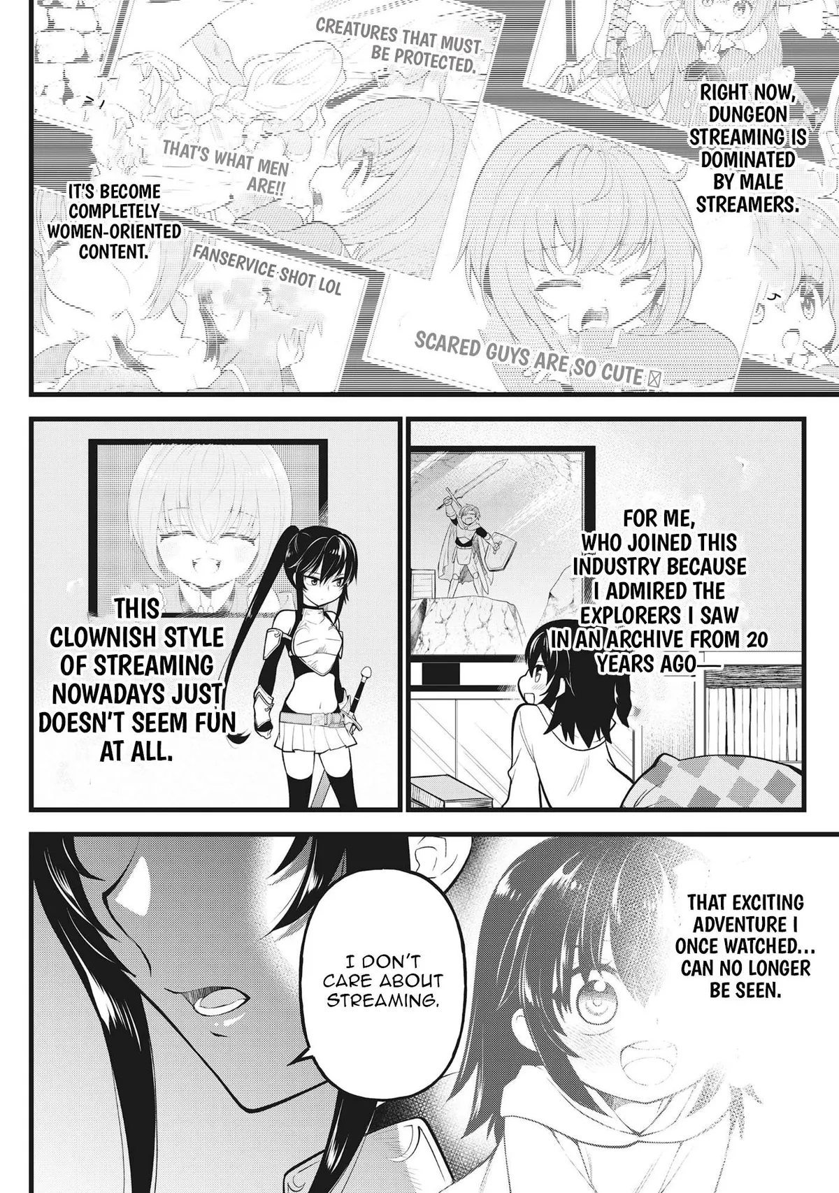 The Belly-Punching Dungeon Streamer: Why I Fight Even in a World with a 1:100 Male-to-Female Ratio Chapter 2 page 15 - 