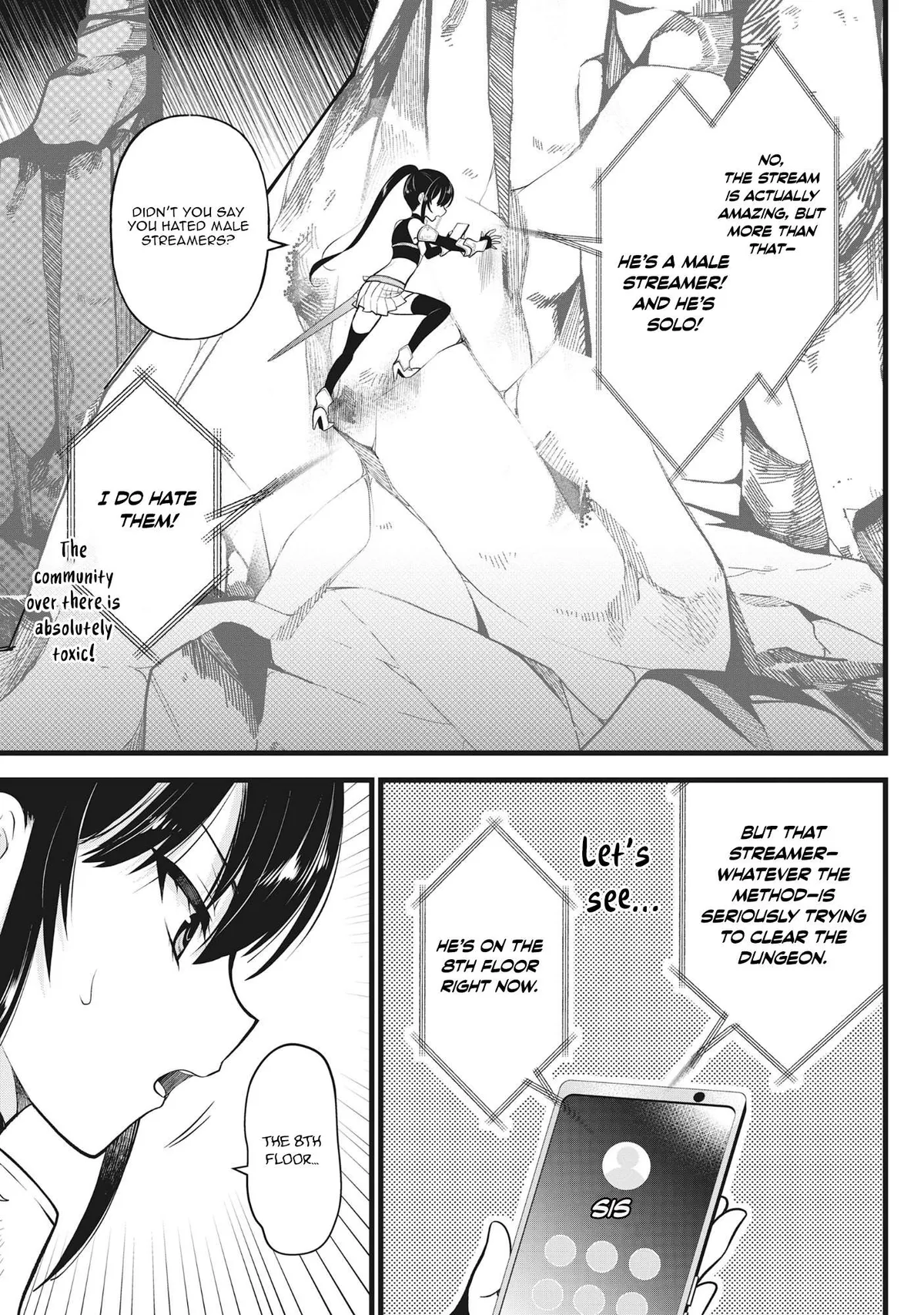 The Belly-Punching Dungeon Streamer: Why I Fight Even in a World with a 1:100 Male-to-Female Ratio Chapter 2 page 16 - 