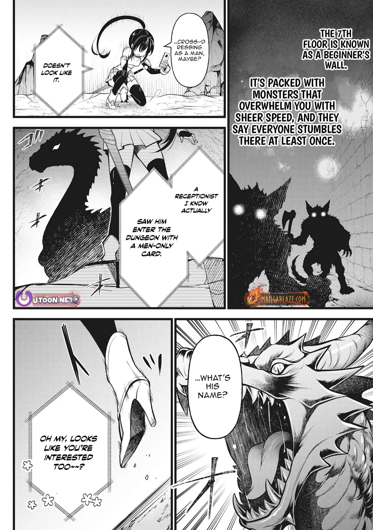 The Belly-Punching Dungeon Streamer: Why I Fight Even in a World with a 1:100 Male-to-Female Ratio Chapter 2 page 17 - 