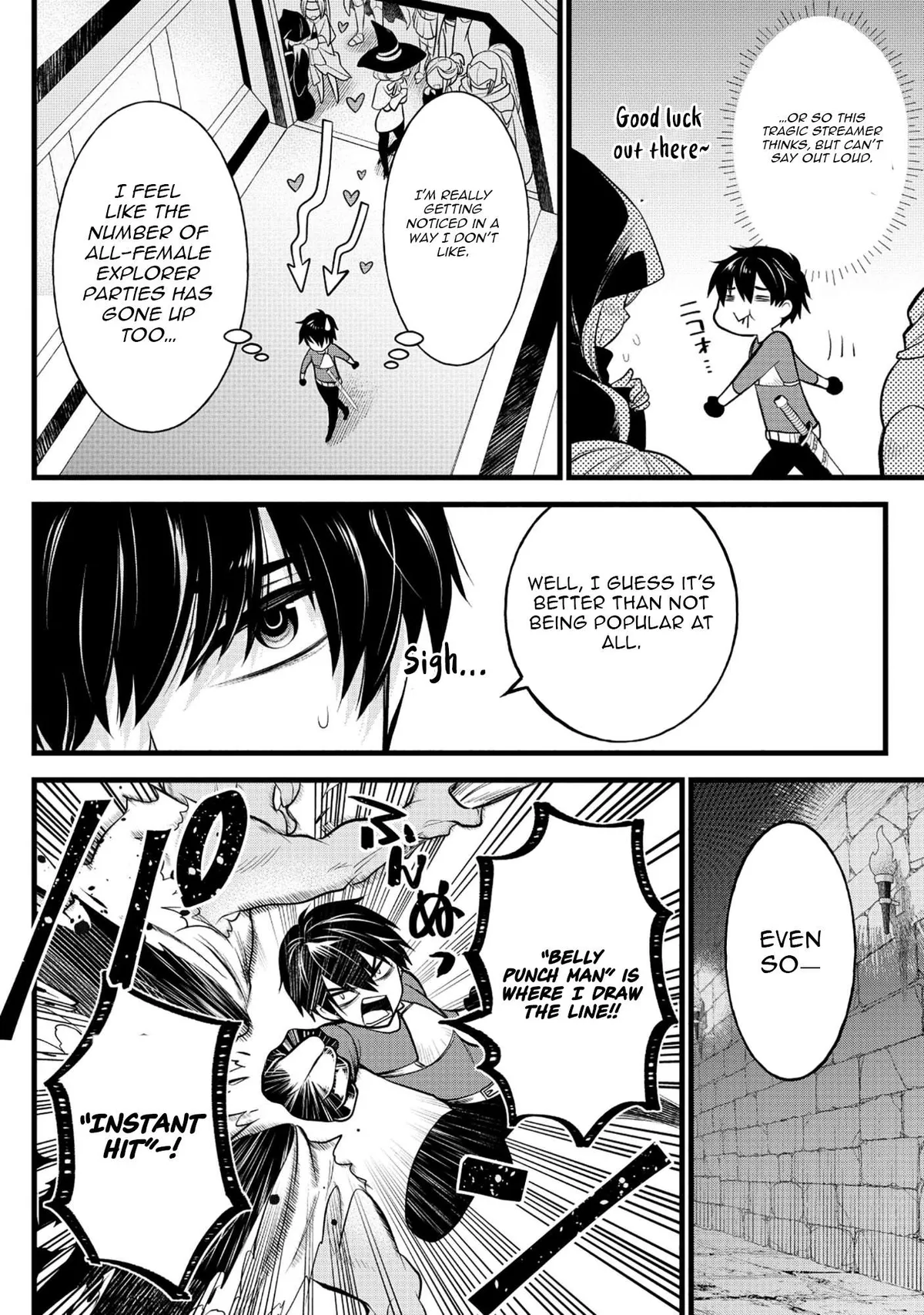 The Belly-Punching Dungeon Streamer: Why I Fight Even in a World with a 1:100 Male-to-Female Ratio Chapter 3 page 11 - 