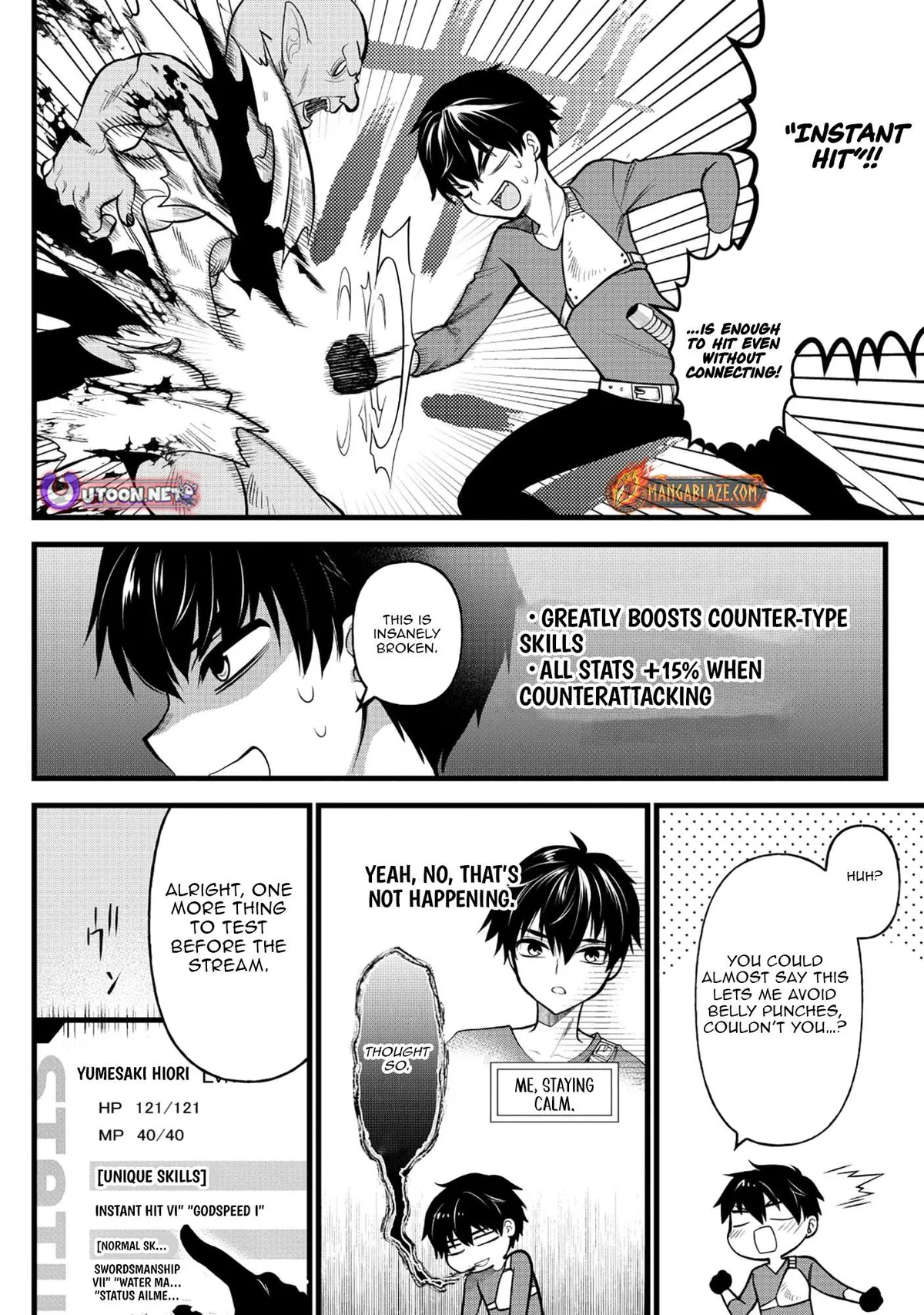 The Belly-Punching Dungeon Streamer: Why I Fight Even in a World with a 1:100 Male-to-Female Ratio Chapter 3 page 13 - 