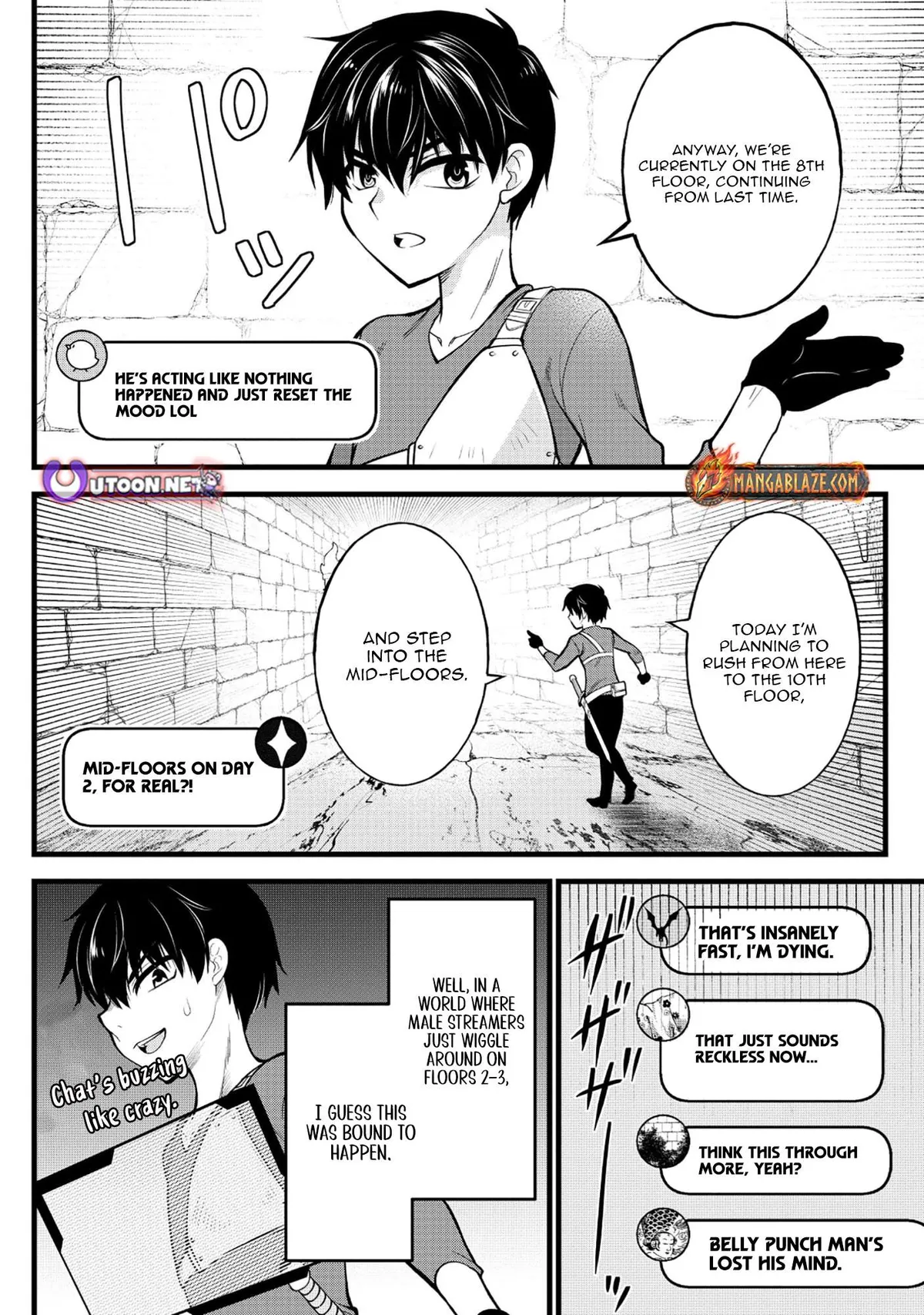 The Belly-Punching Dungeon Streamer: Why I Fight Even in a World with a 1:100 Male-to-Female Ratio Chapter 3 page 17 - 