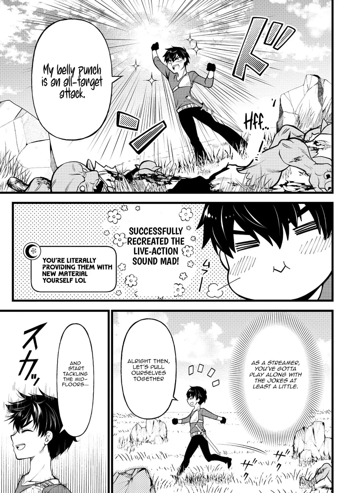 The Belly-Punching Dungeon Streamer: Why I Fight Even in a World with a 1:100 Male-to-Female Ratio Chapter 3 page 35 - 