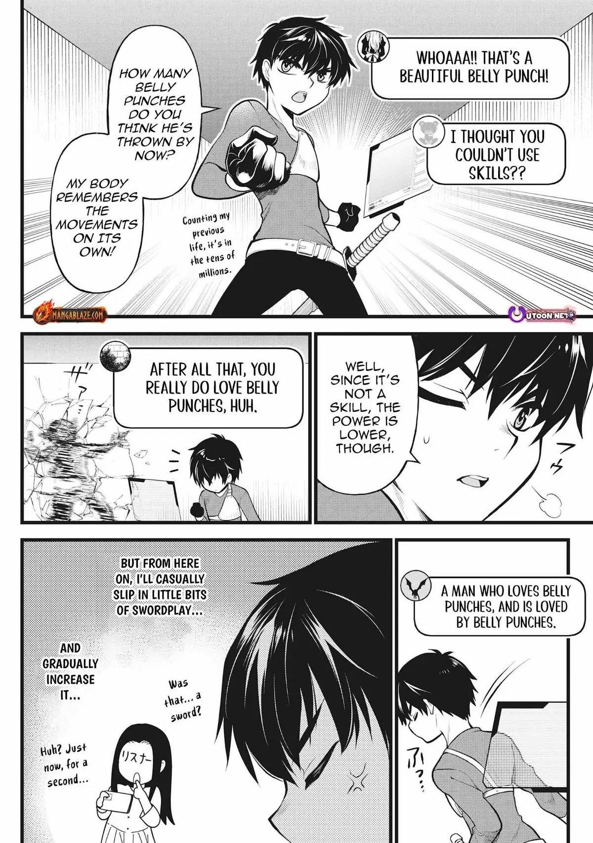The Belly-Punching Dungeon Streamer: Why I Fight Even in a World with a 1:100 Male-to-Female Ratio Chapter 4 page 14 - 