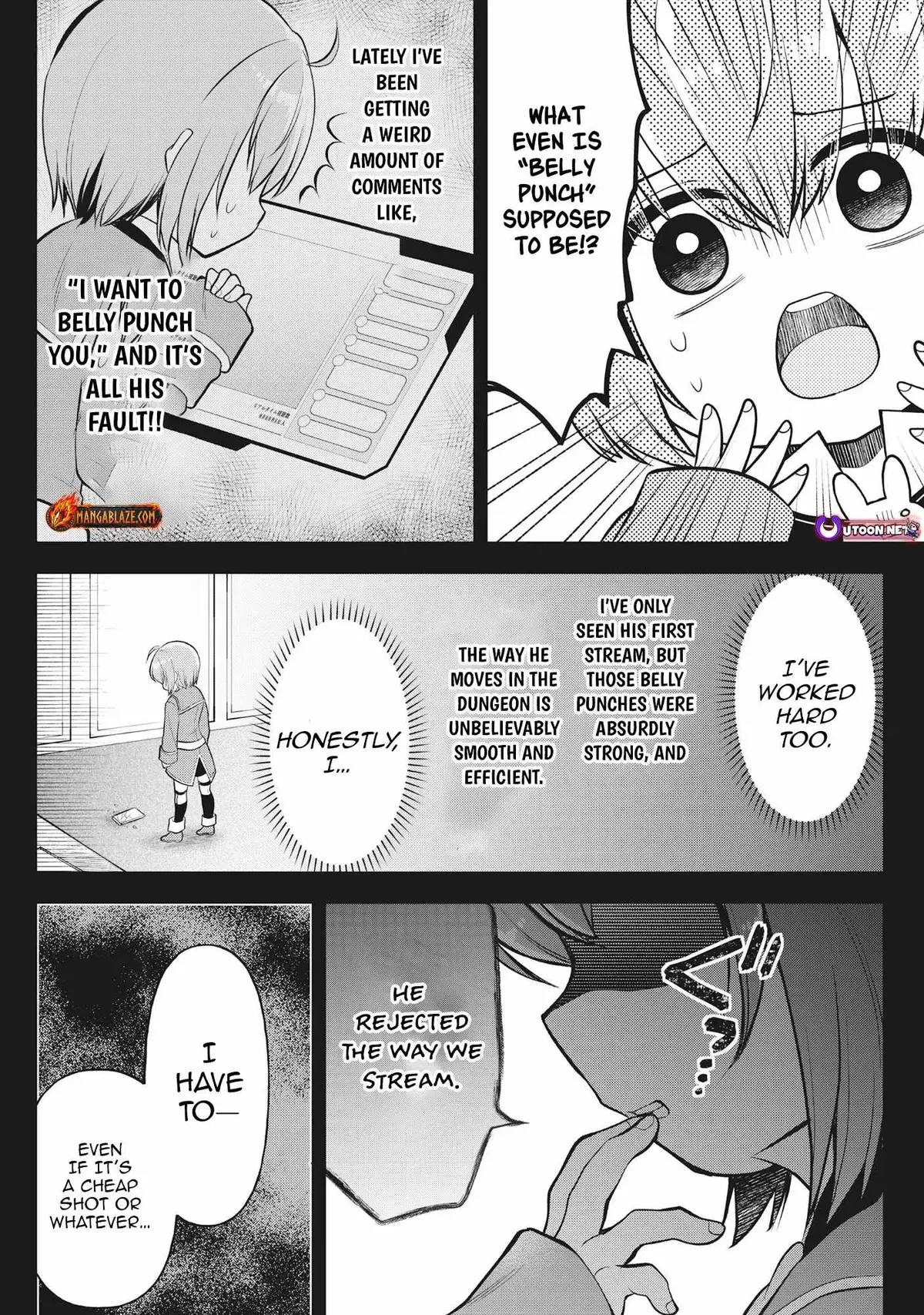 The Belly-Punching Dungeon Streamer: Why I Fight Even in a World with a 1:100 Male-to-Female Ratio Chapter 4 page 18 - 