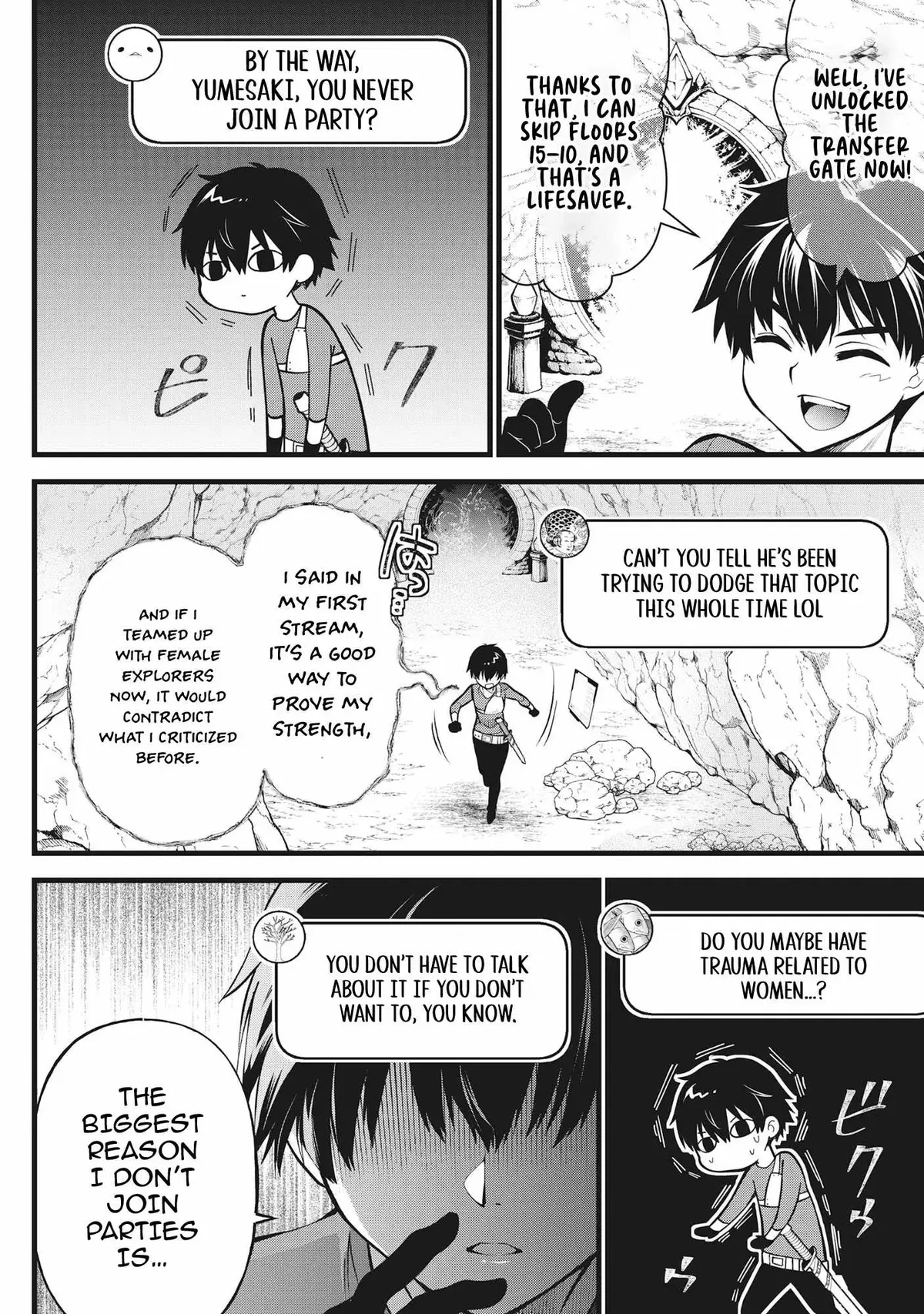 The Belly-Punching Dungeon Streamer: Why I Fight Even in a World with a 1:100 Male-to-Female Ratio Chapter 4 page 20 - 