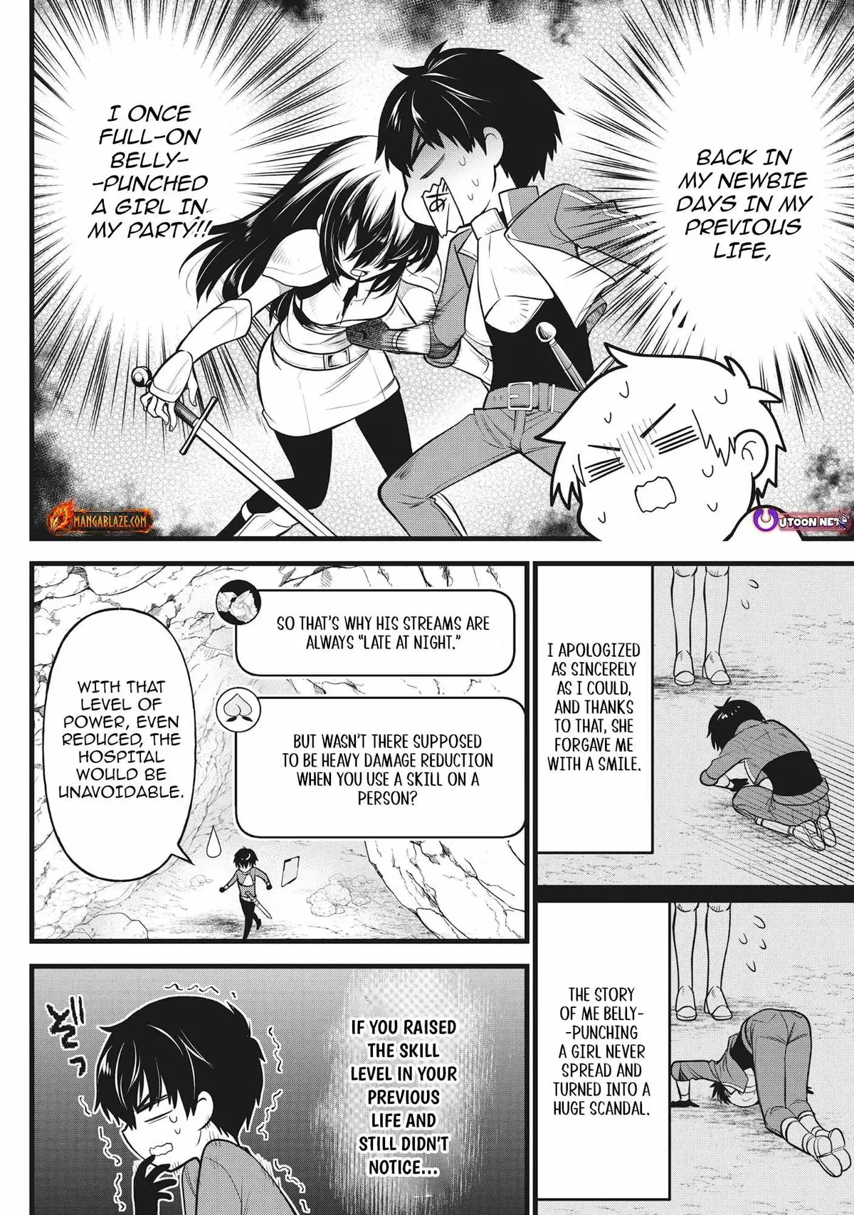 The Belly-Punching Dungeon Streamer: Why I Fight Even in a World with a 1:100 Male-to-Female Ratio Chapter 4 page 22 - 