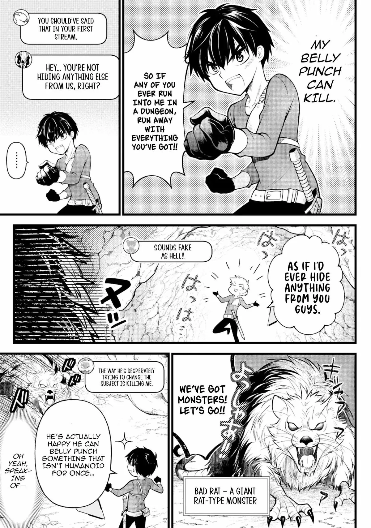 The Belly-Punching Dungeon Streamer: Why I Fight Even in a World with a 1:100 Male-to-Female Ratio Chapter 4 page 23 - 