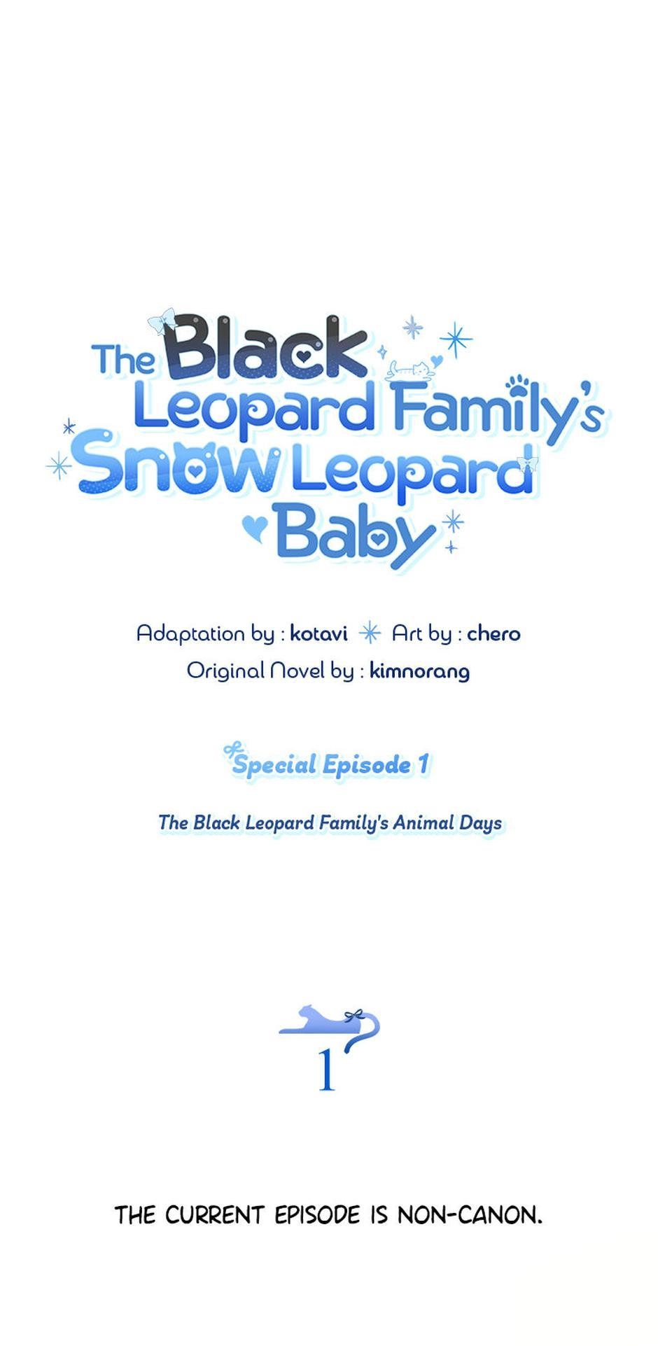 The Black Leopard Family’s Snow Leopard Baby Chapter 25.5 page 1 - 