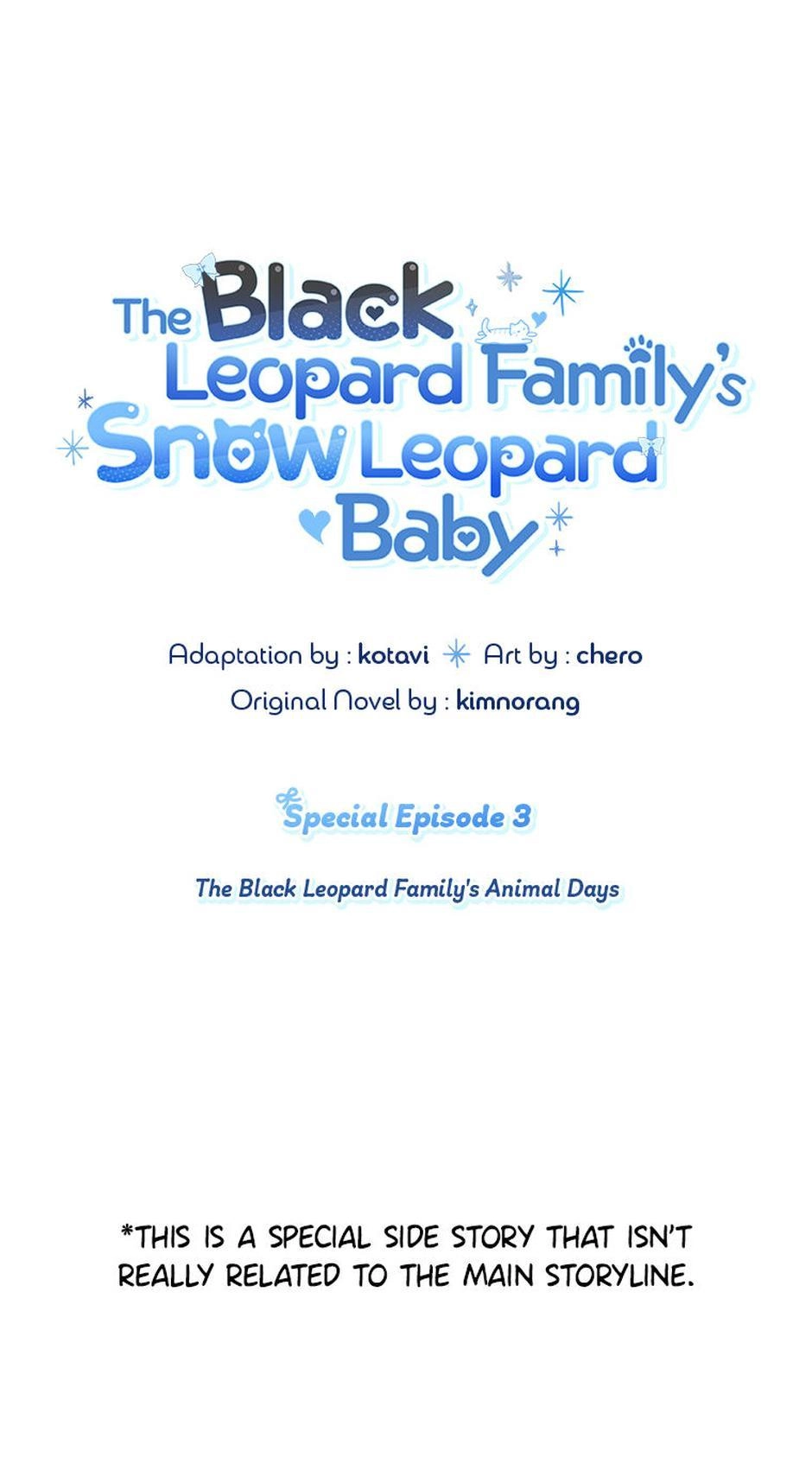The Black Leopard Family’s Snow Leopard Baby Chapter 33.5 page 1 - 