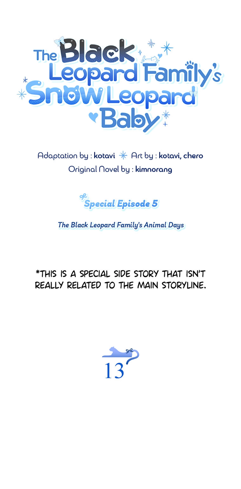 The Black Leopard Family’s Snow Leopard Baby Chapter 41.5 page 1 - 