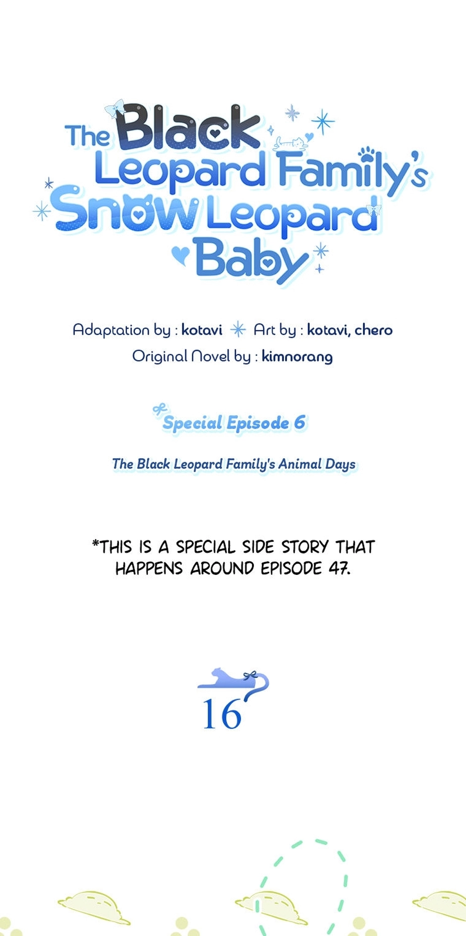 The Black Leopard Family’s Snow Leopard Baby Chapter 48.5 page 1 - 