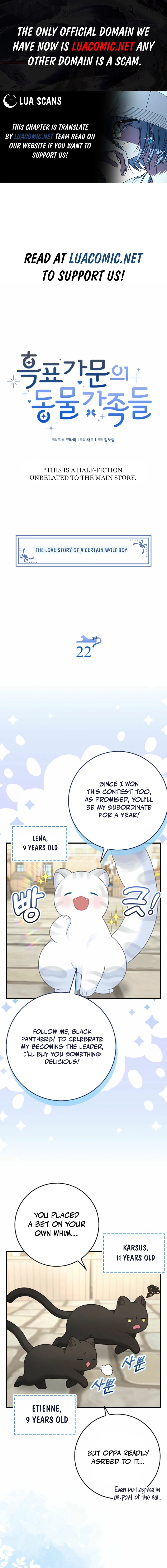 The Black Leopard Family’s Snow Leopard Baby Chapter 56.1 page 1 - 