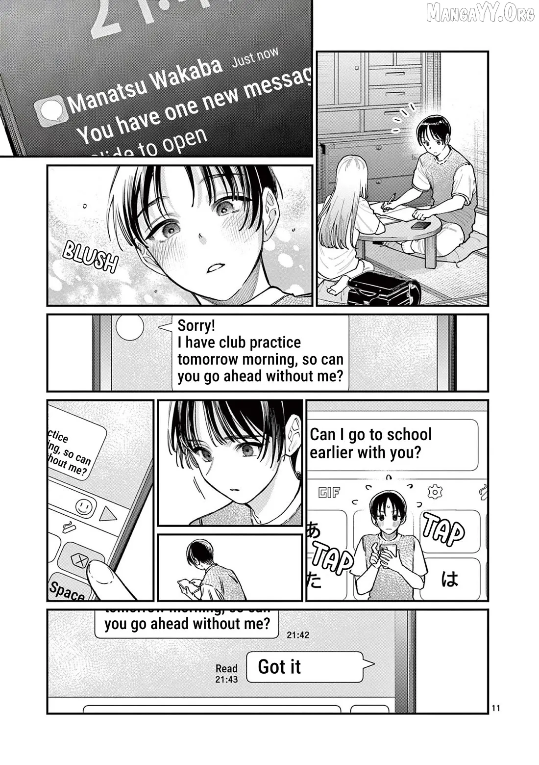 The Blue Love at the Wakaba Household Chapter 32 page 11 - 