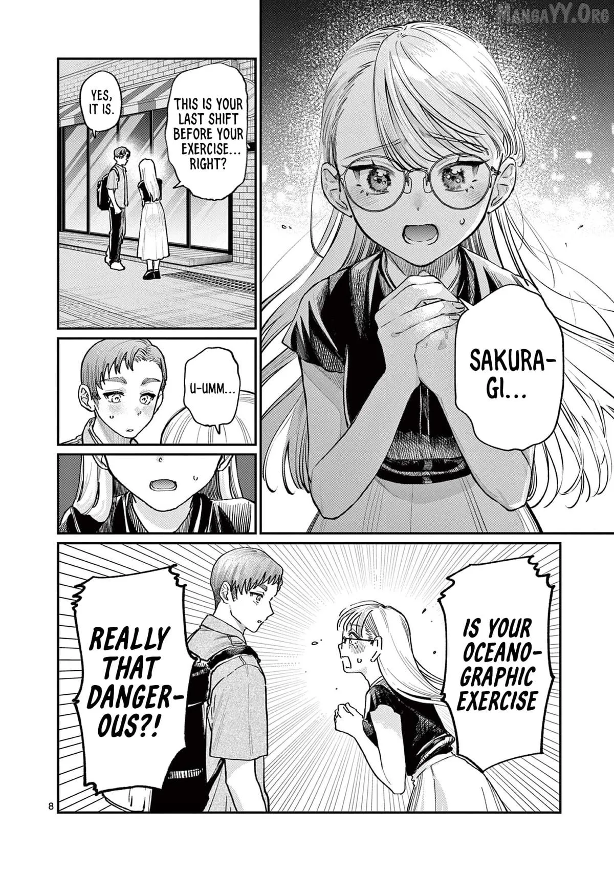 The Blue Love at the Wakaba Household Chapter 34 page 8 - 