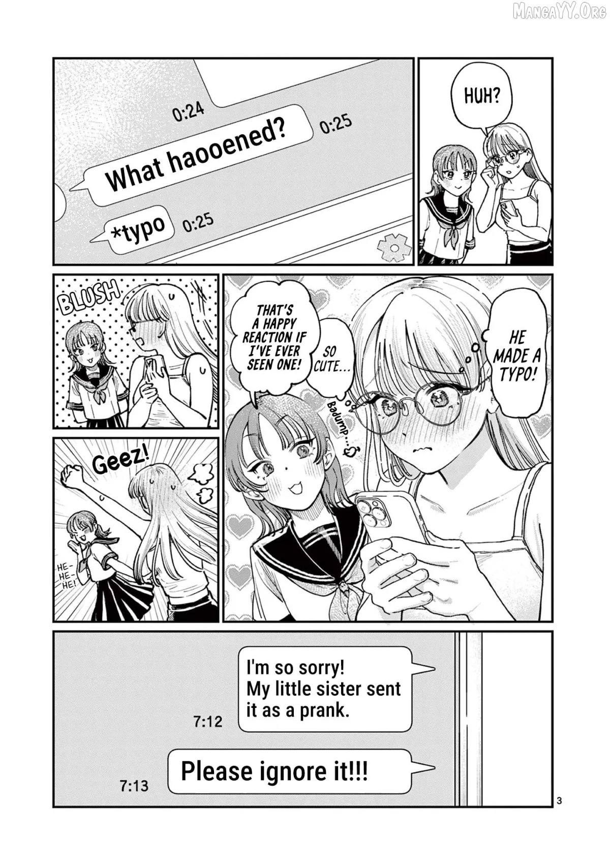 The Blue Love at the Wakaba Household Chapter 35 page 3 - 