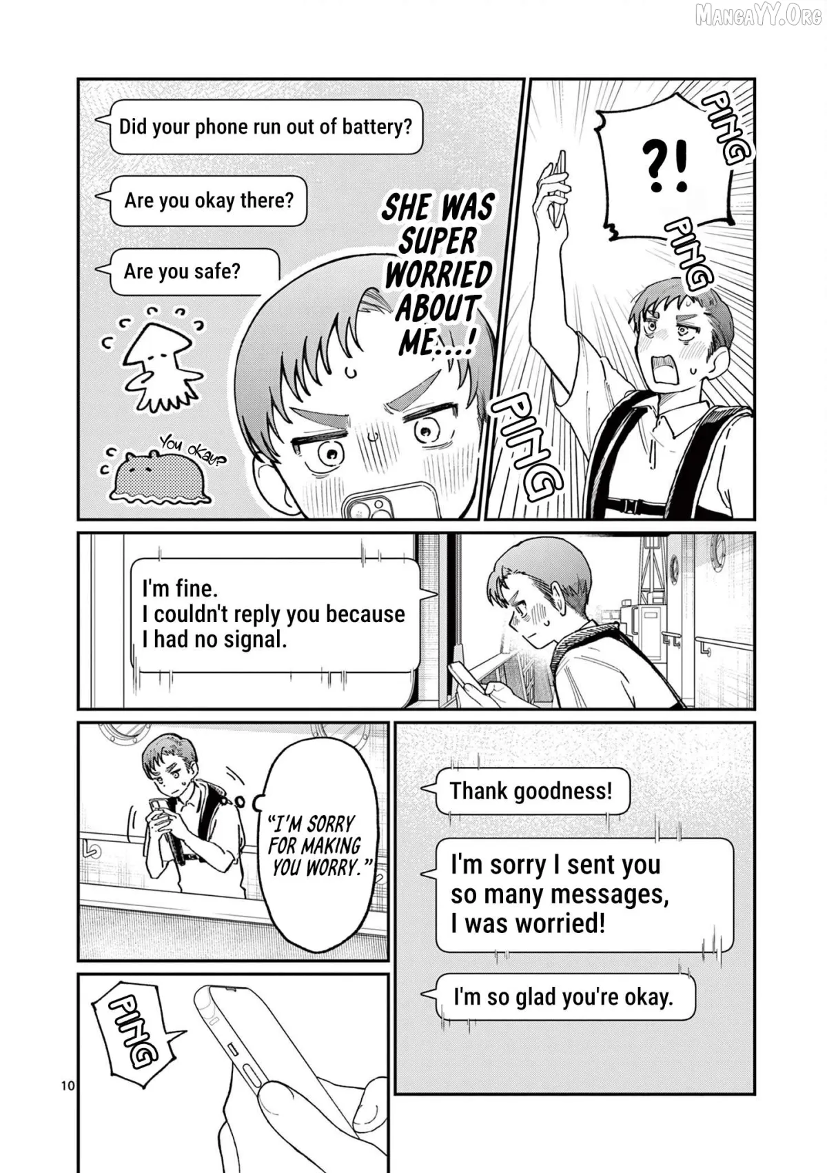 The Blue Love at the Wakaba Household Chapter 35 page 10 - 