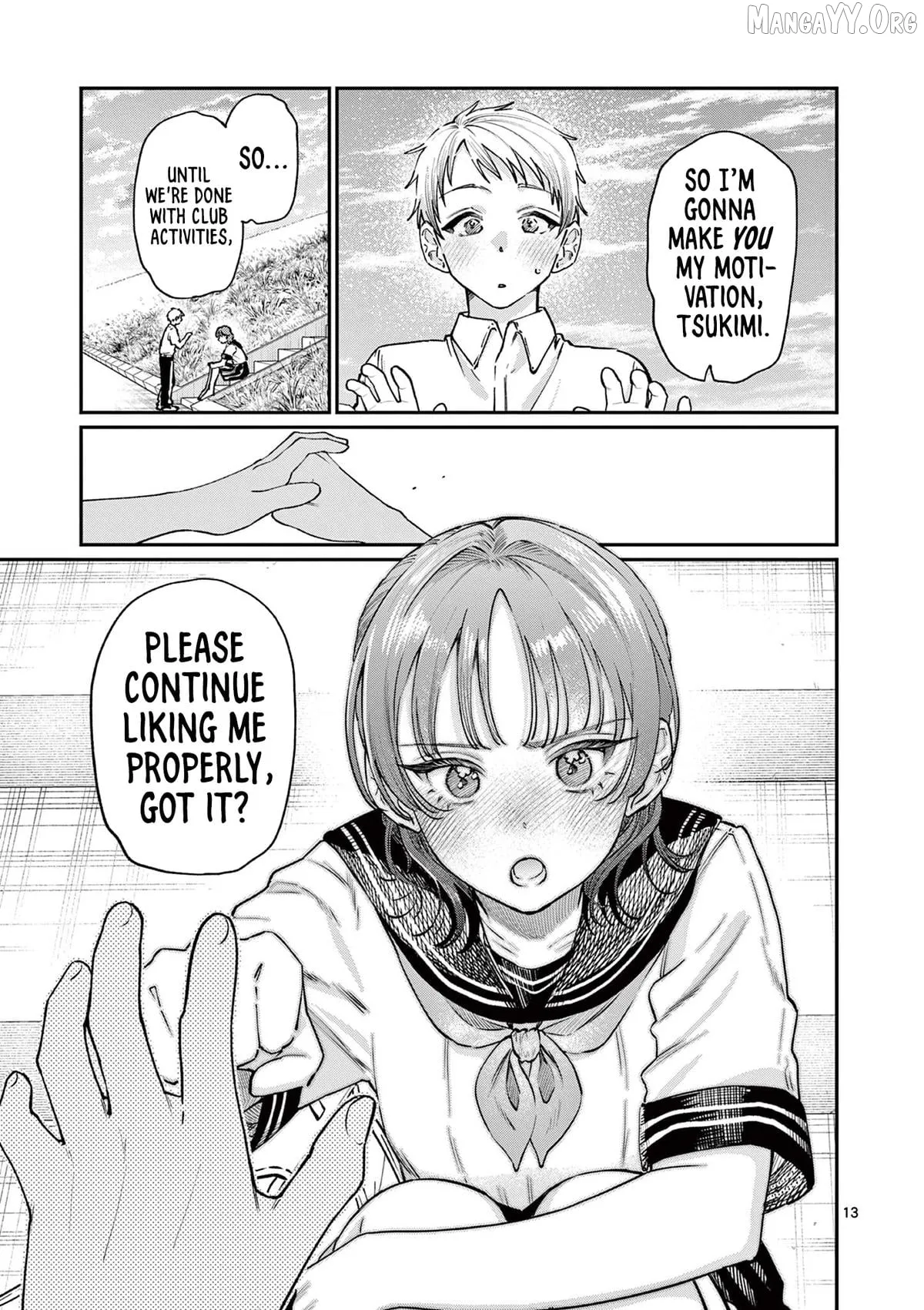 The Blue Love at the Wakaba Household Chapter 36 page 13 - 