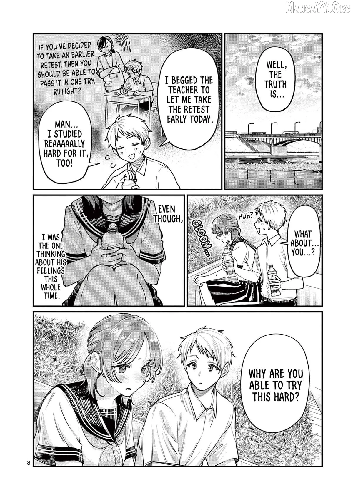 The Blue Love at the Wakaba Household Chapter 36 page 8 - 