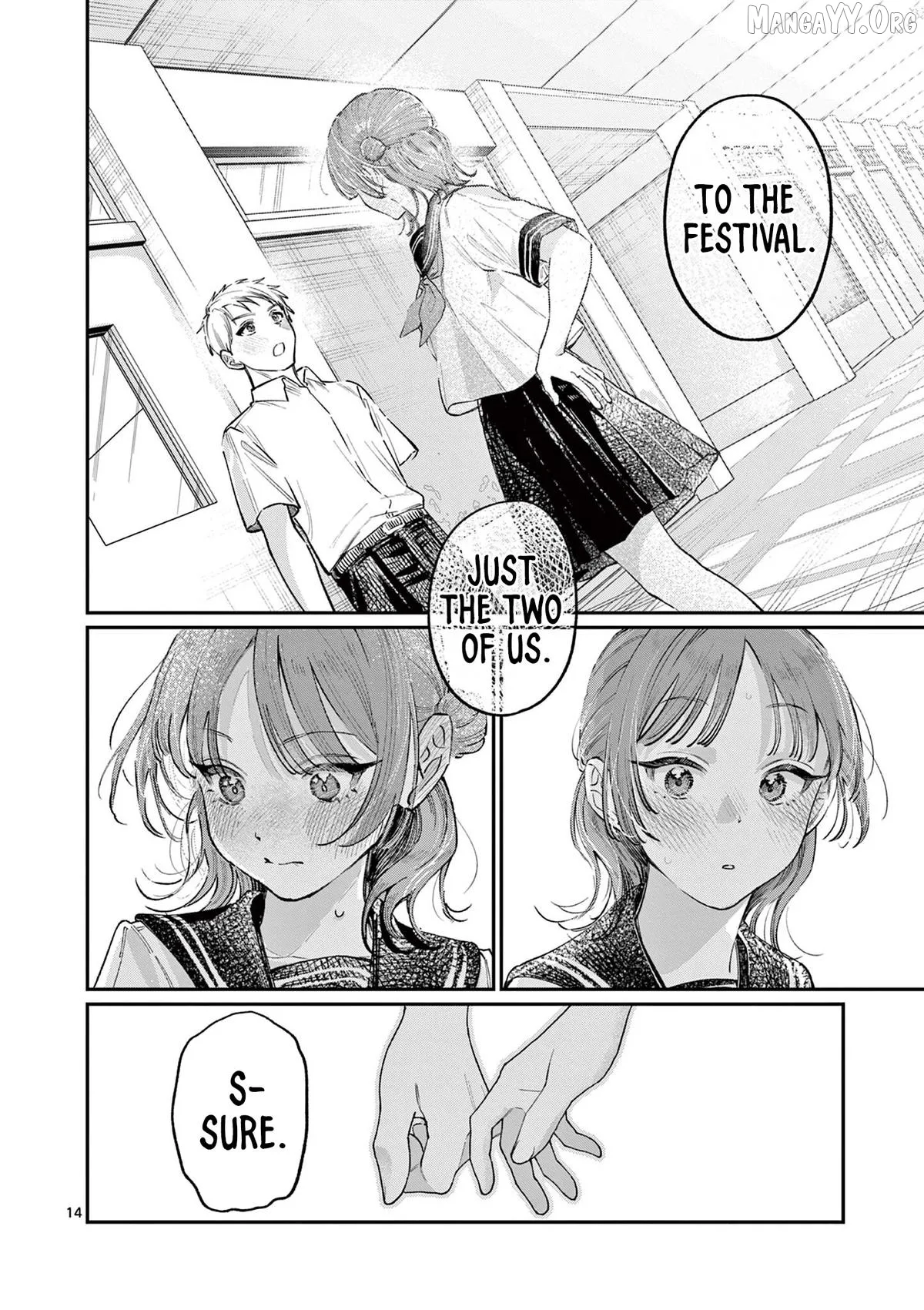 The Blue Love at the Wakaba Household Chapter 37 page 14 - 
