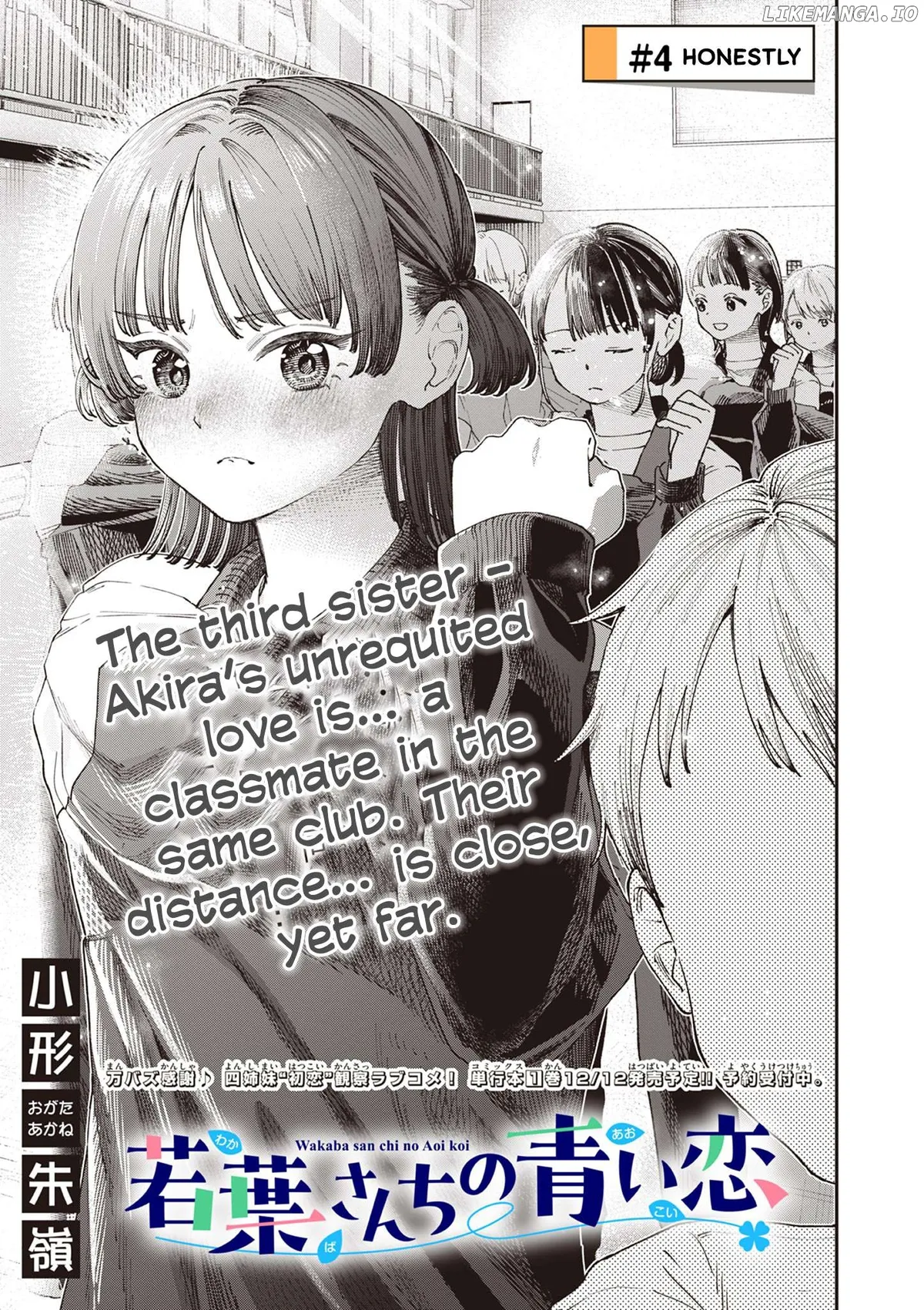 The Blue Love at the Wakaba Household Chapter 4 page 2 - 