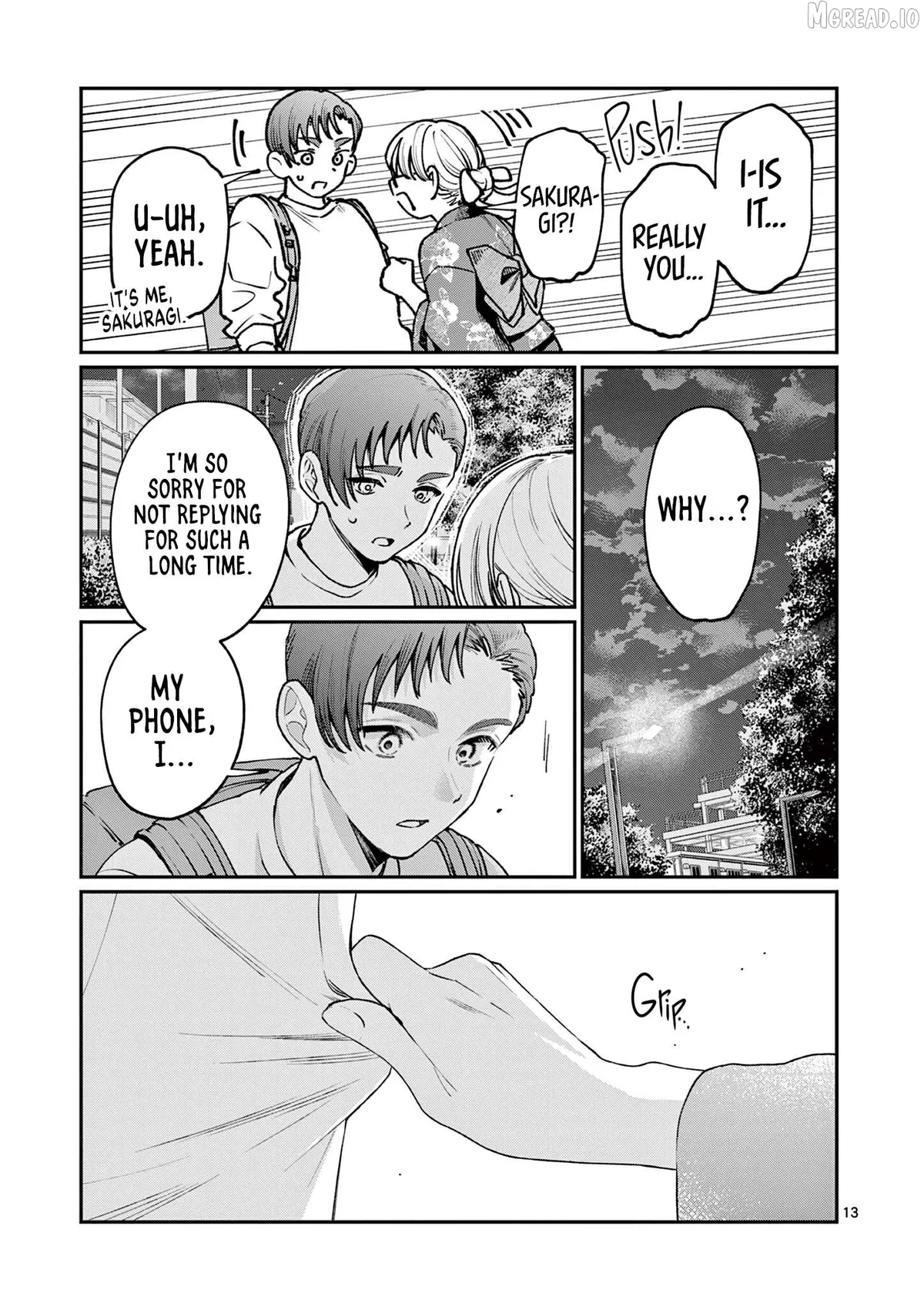 The Blue Love at the Wakaba Household Chapter 45 page 13 - 