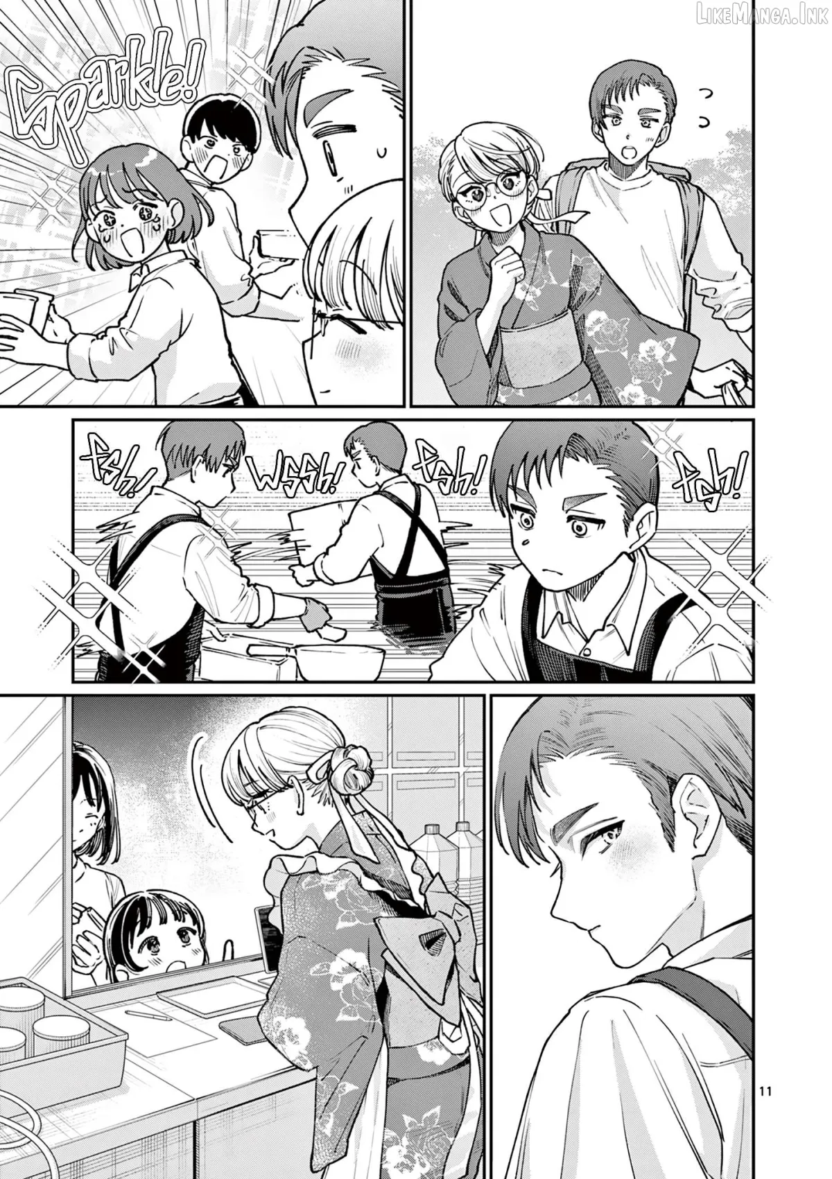 The Blue Love at the Wakaba Household Chapter 46 page 11 - 